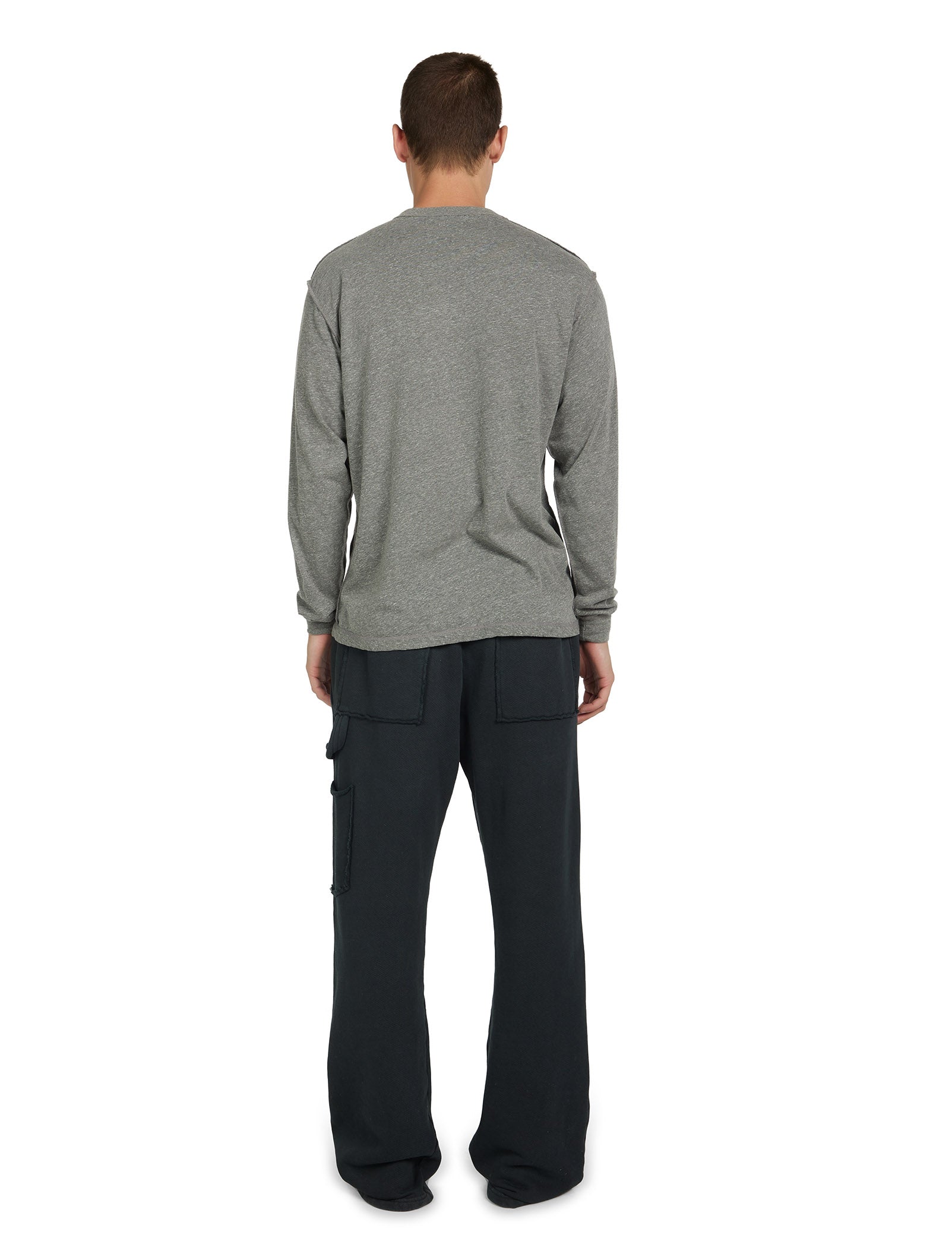 Lightweight Binded Neck Inside Out Long Sleeve
