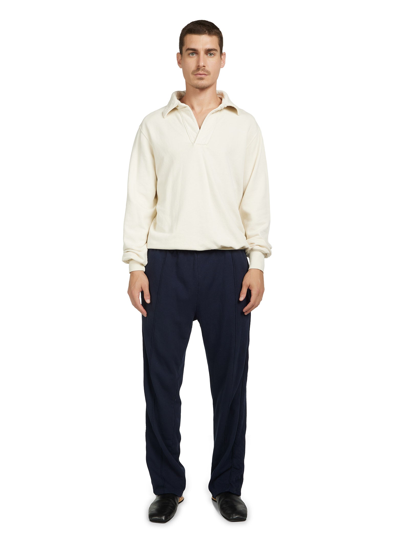 French Terry Banded Polo