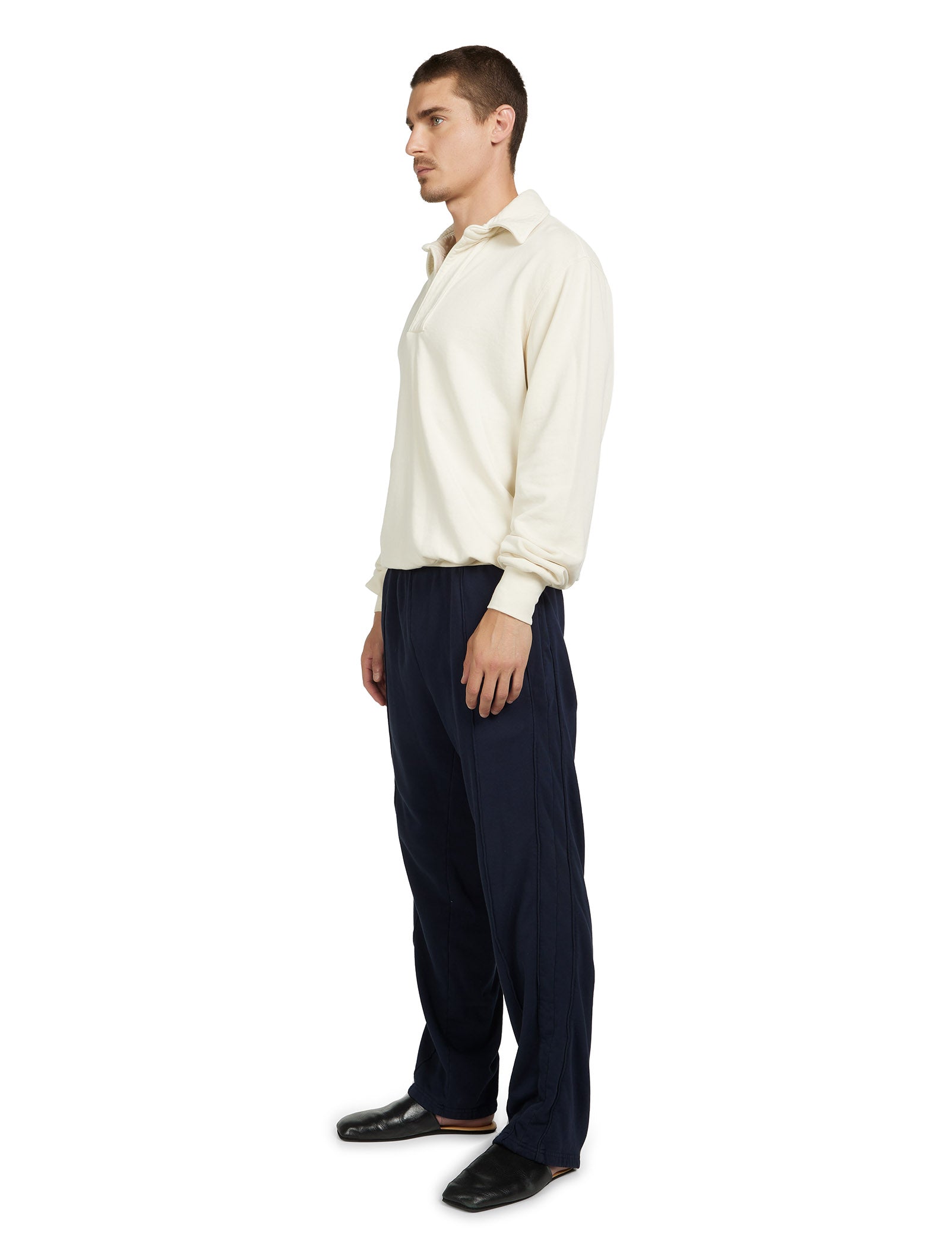 French Terry Banded Polo