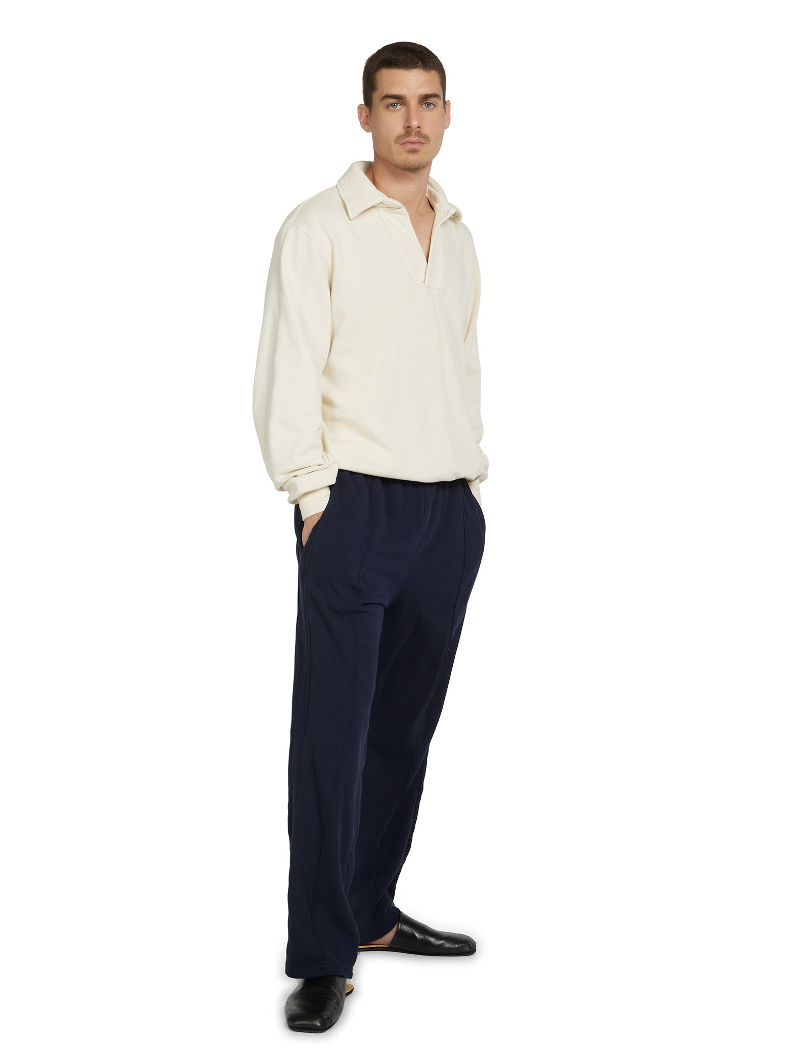 French Terry Banded Polo