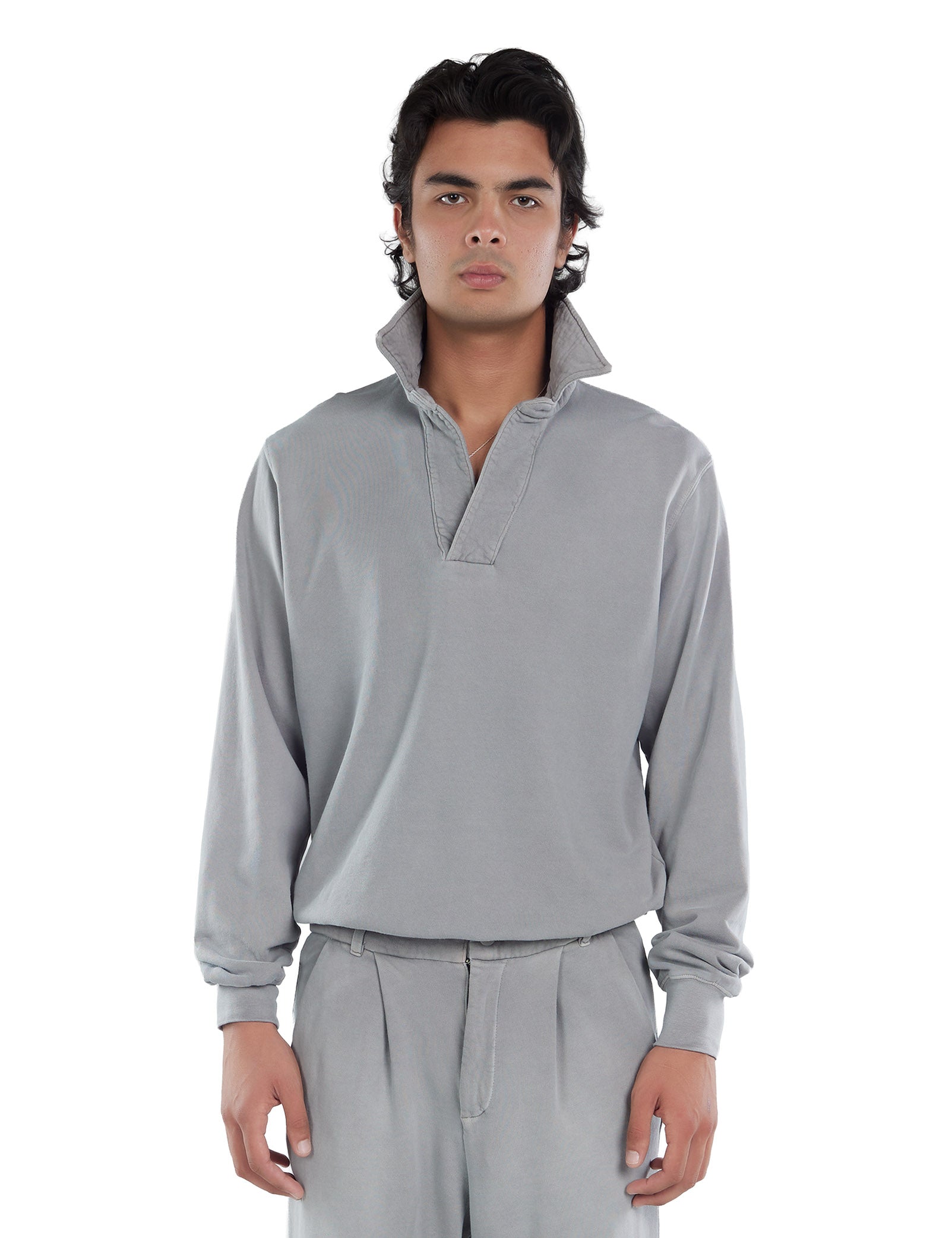 French Terry Banded Polo