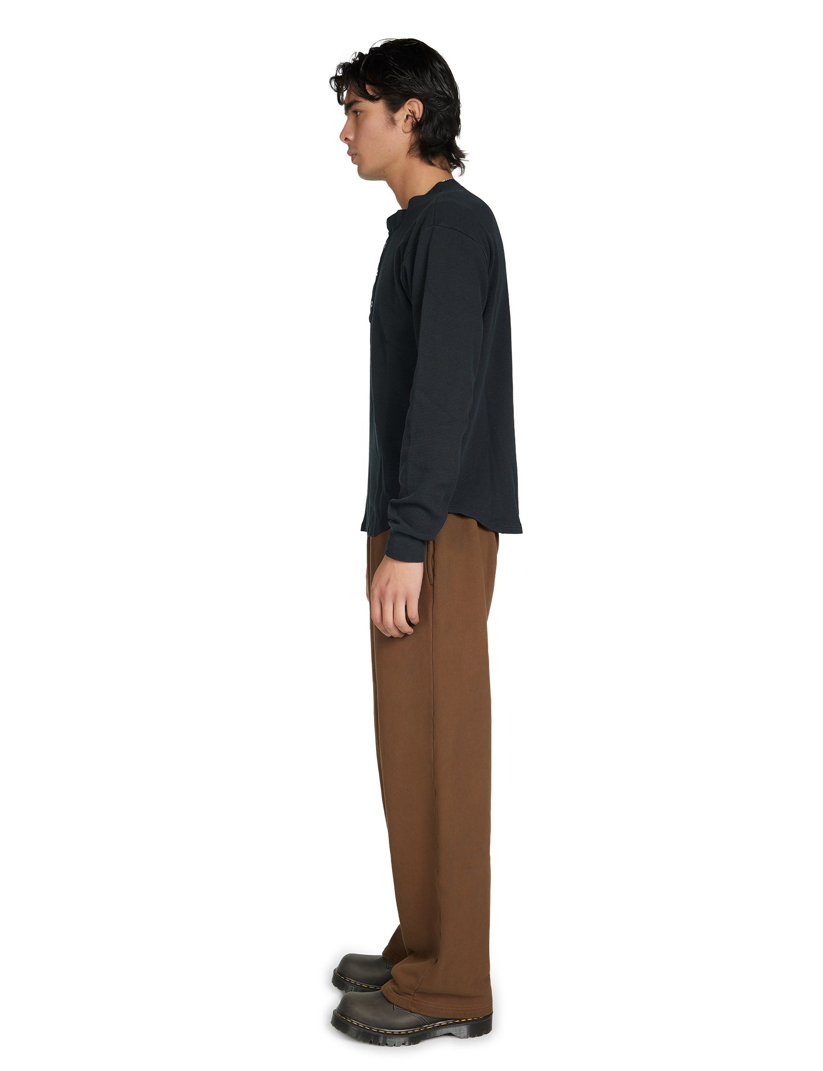 Thermal Baseball Hem Henley