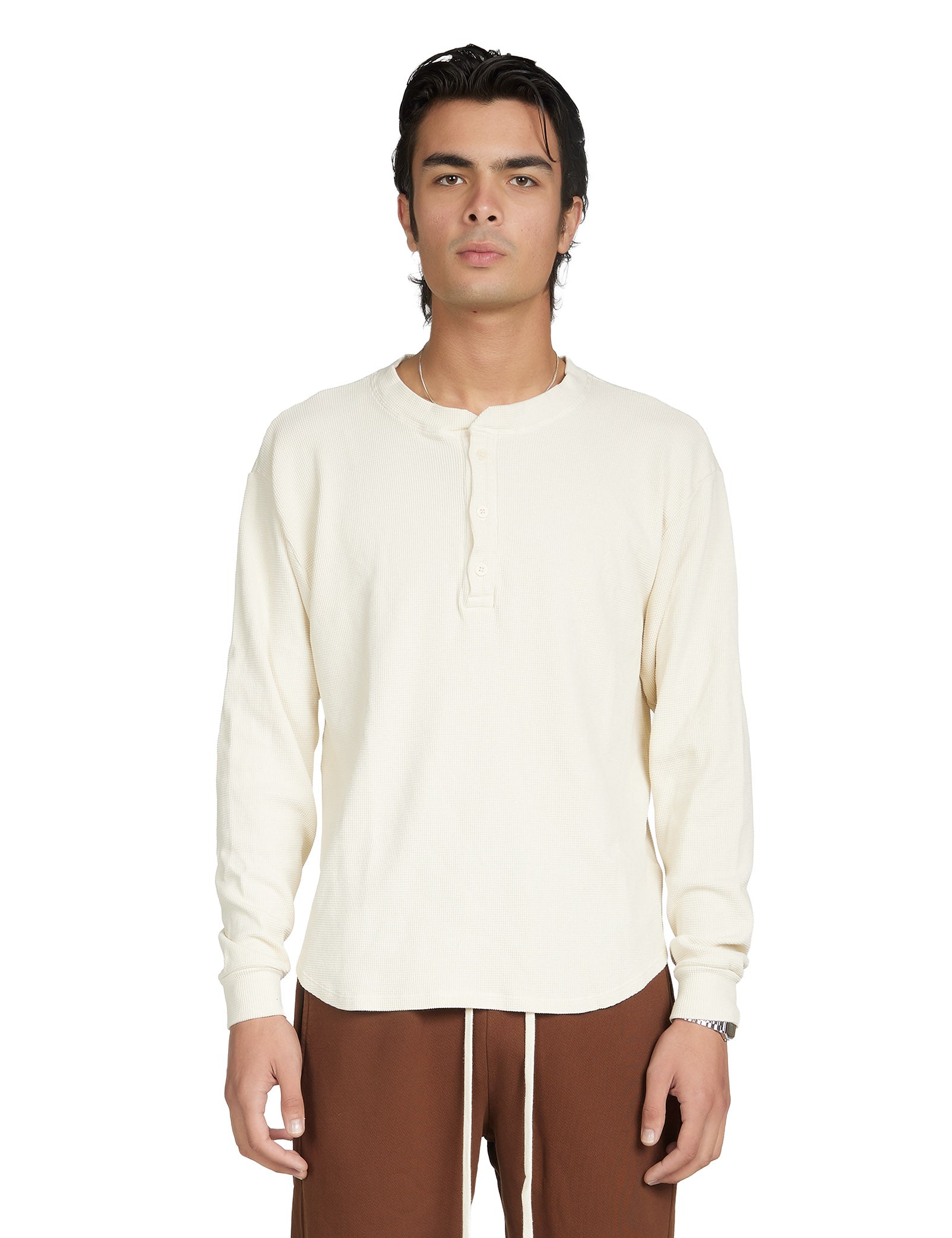 Thermal Baseball Hem Henley