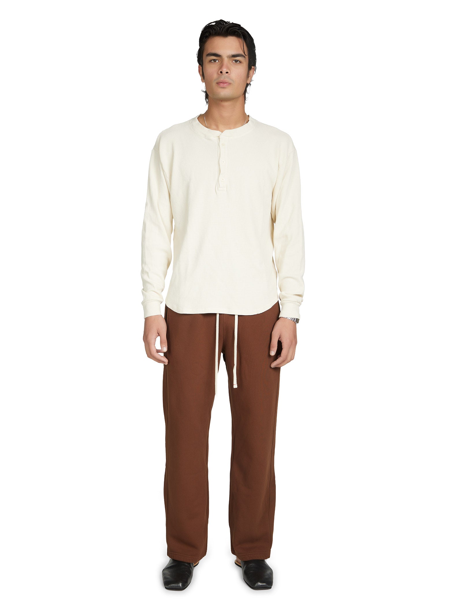 Thermal Baseball Hem Henley