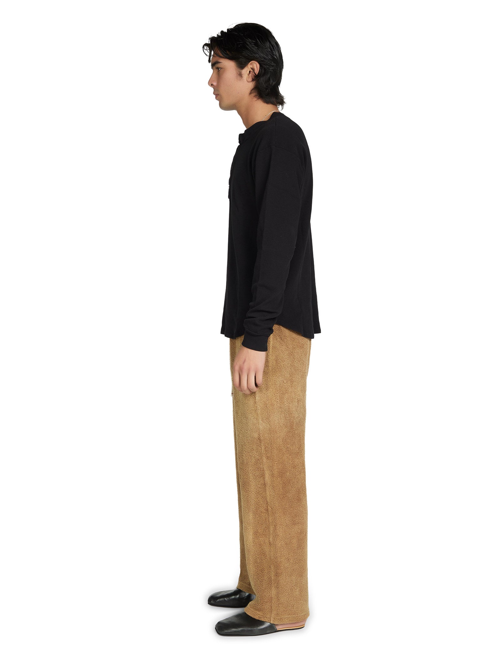 Thermal Baseball Hem Henley