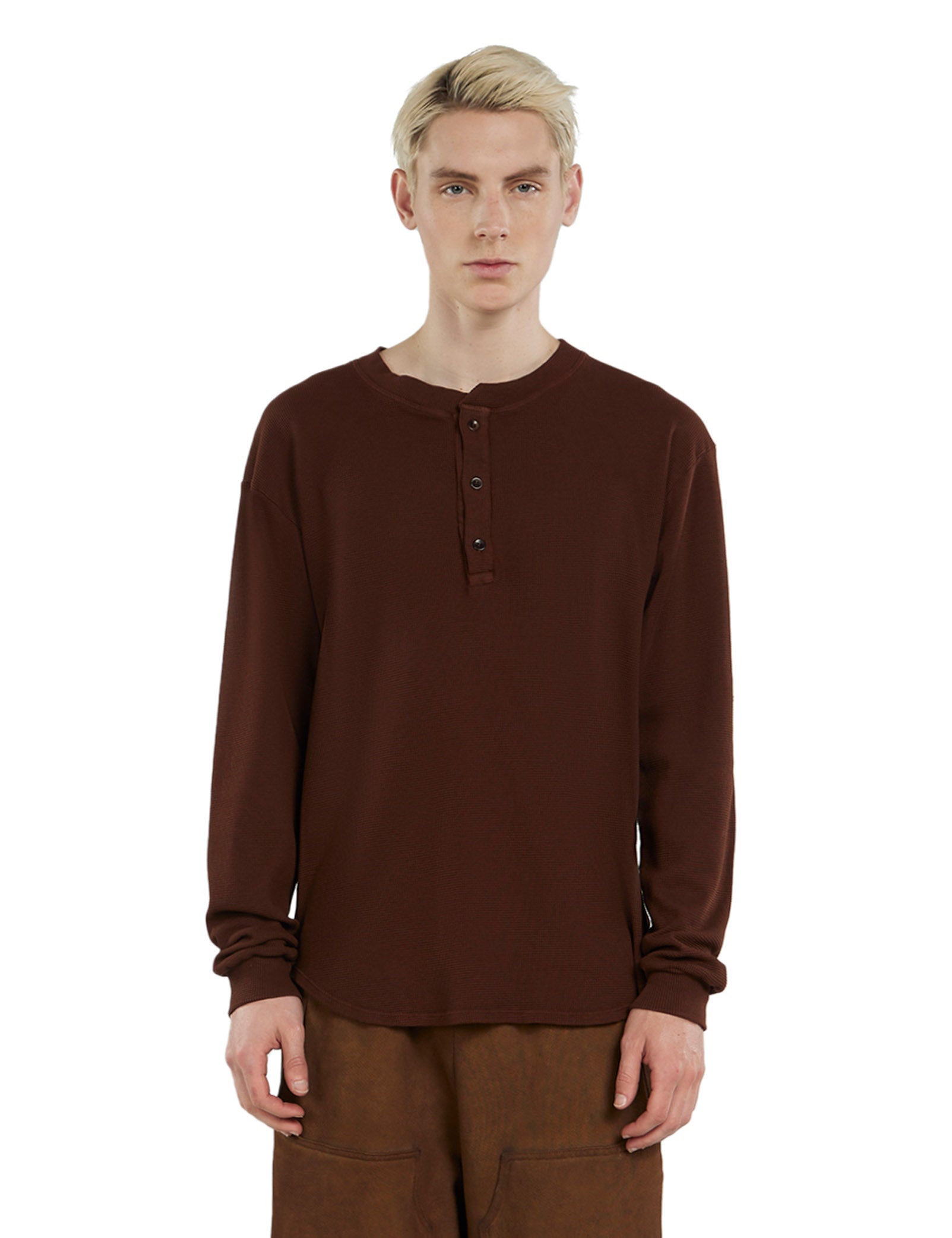 Thermal Baseball Hem Henley
