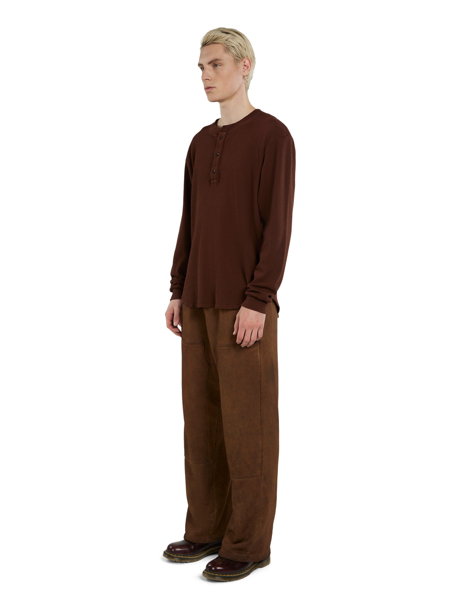 Thermal Baseball Hem Henley