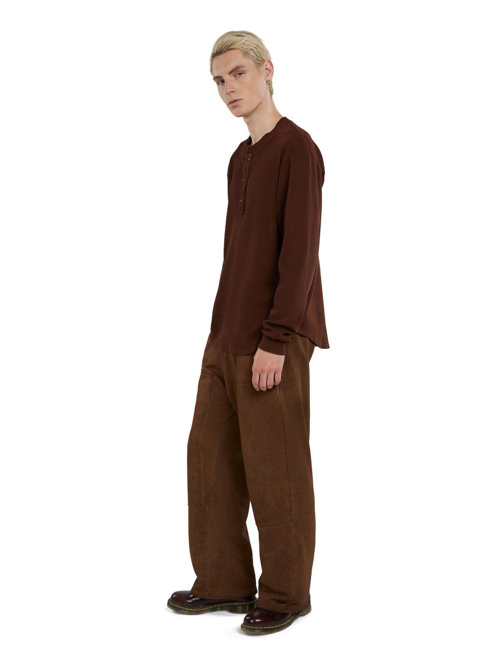 Thermal Baseball Hem Henley