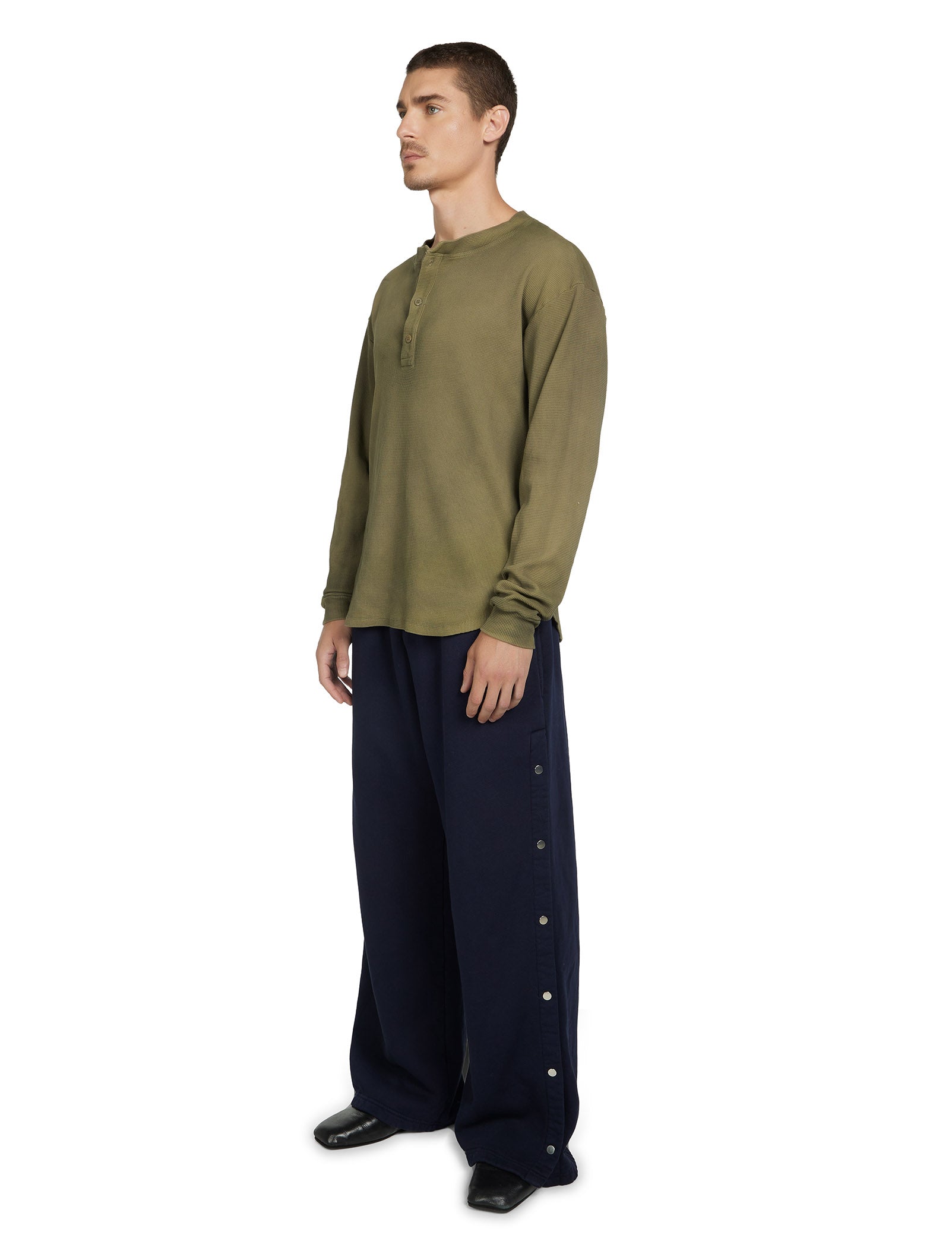 Thermal Baseball Hem Henley