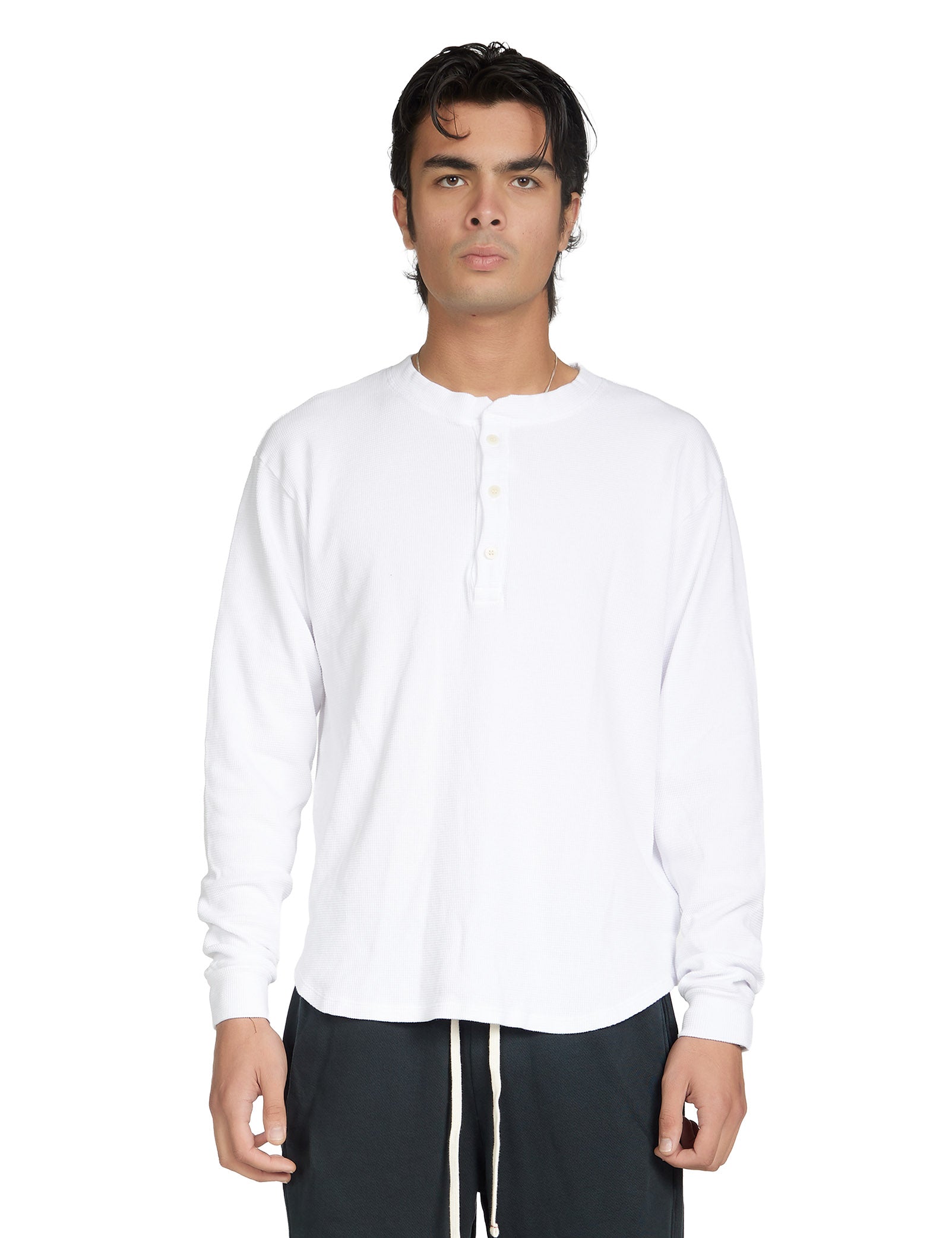 Thermal Baseball Hem Henley