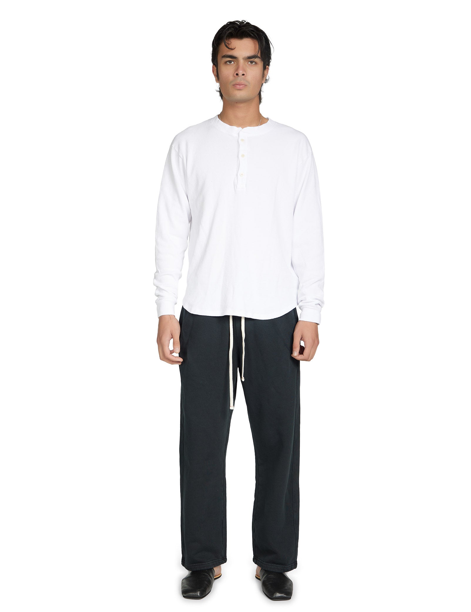 Thermal Baseball Hem Henley