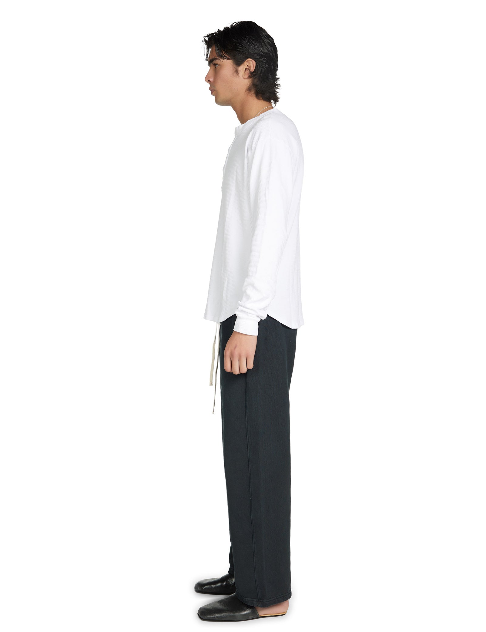 Thermal Baseball Hem Henley