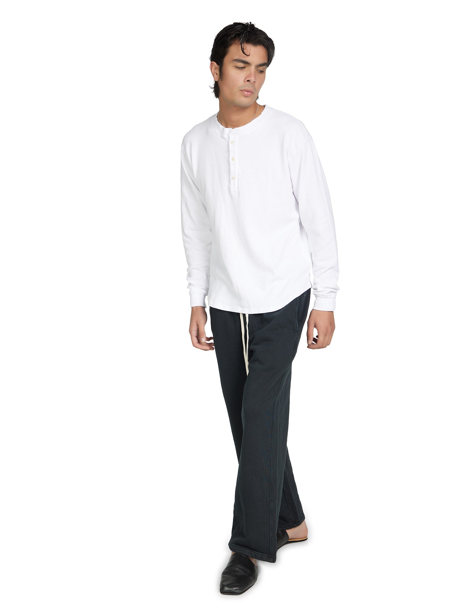 Thermal Baseball Hem Henley