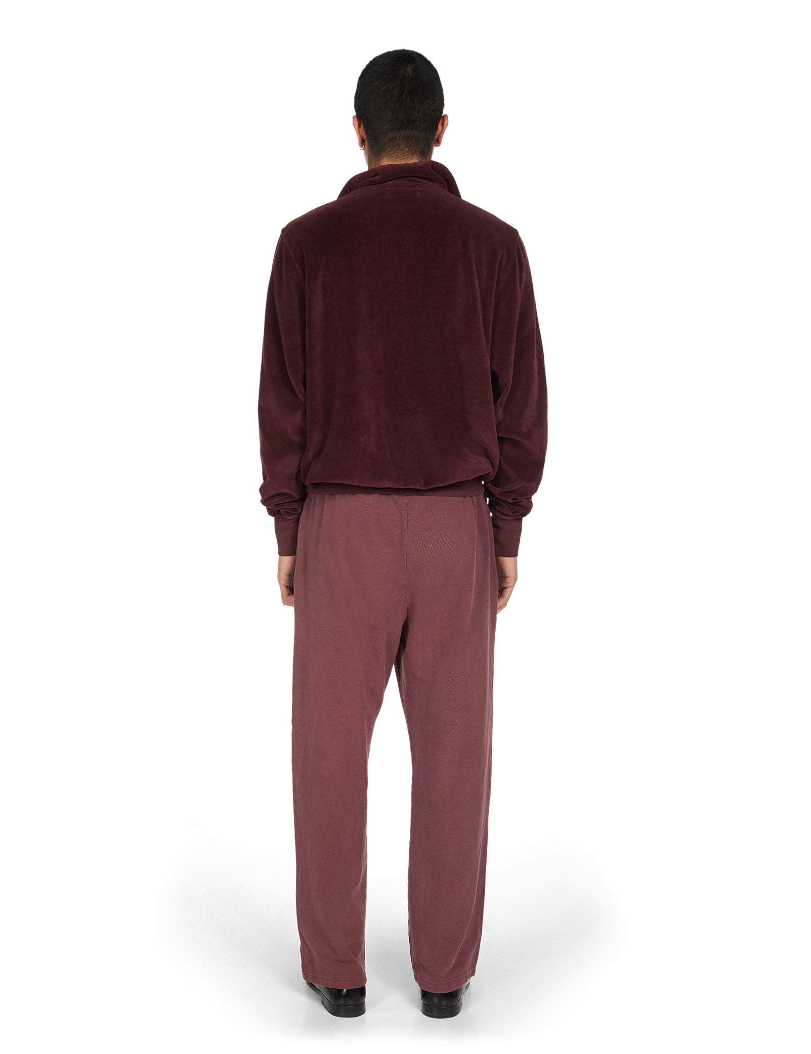 Velour Half Zip Yacht Pullover