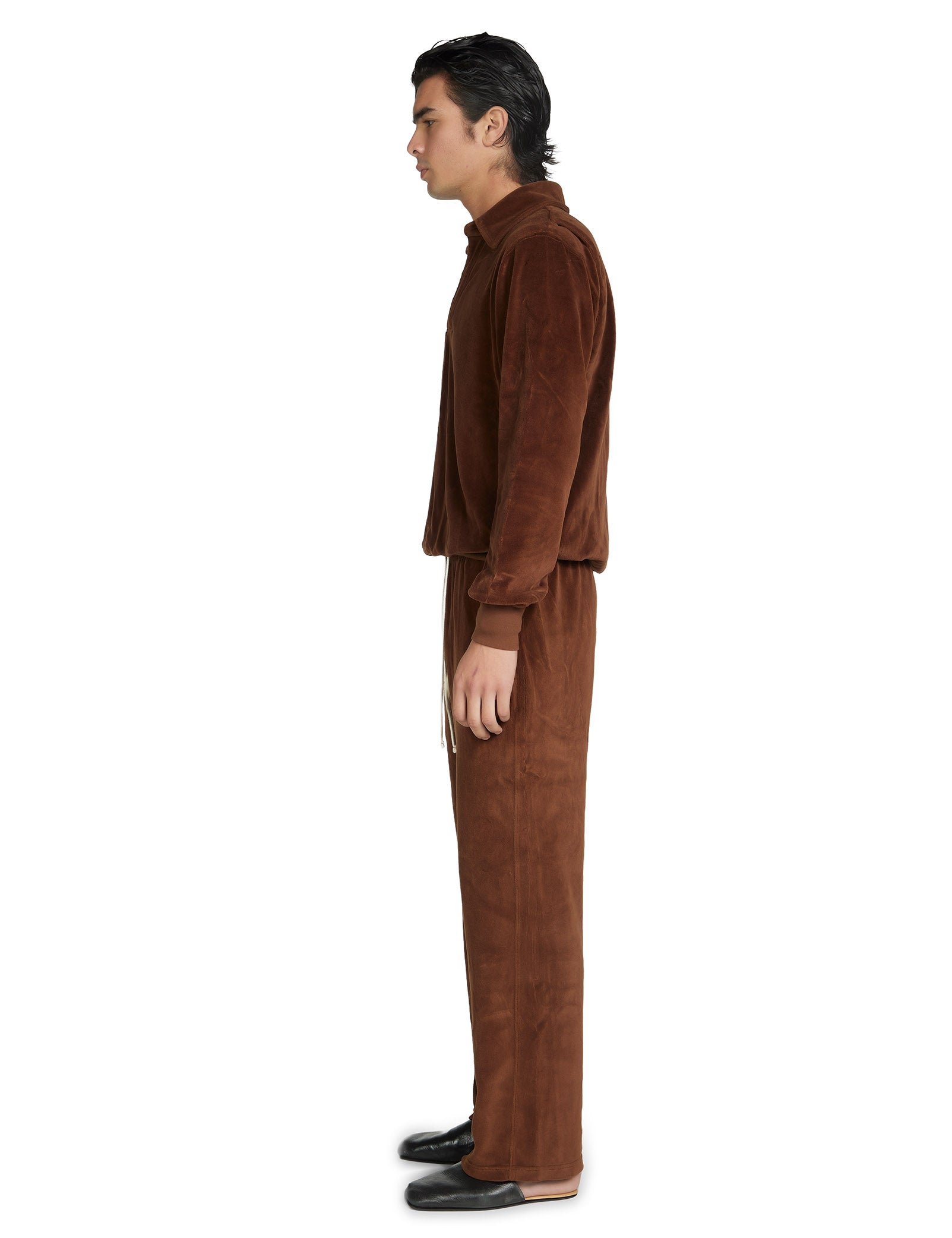 Velour Moto Back Polo