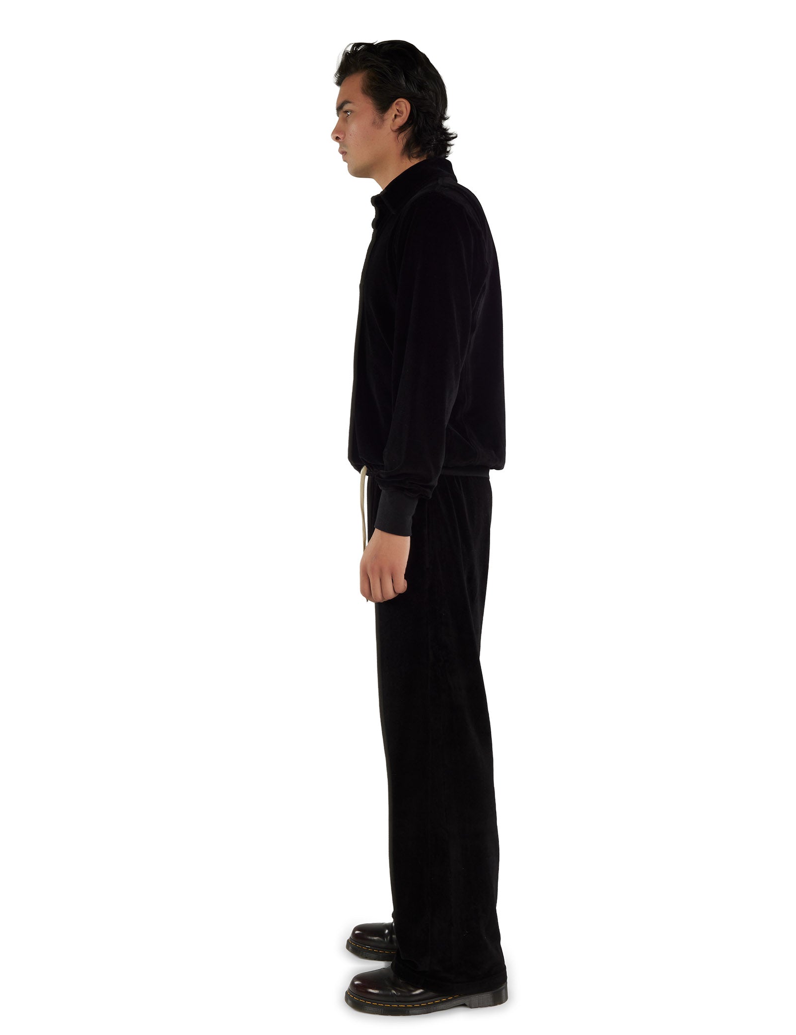 Velour Moto Back Polo