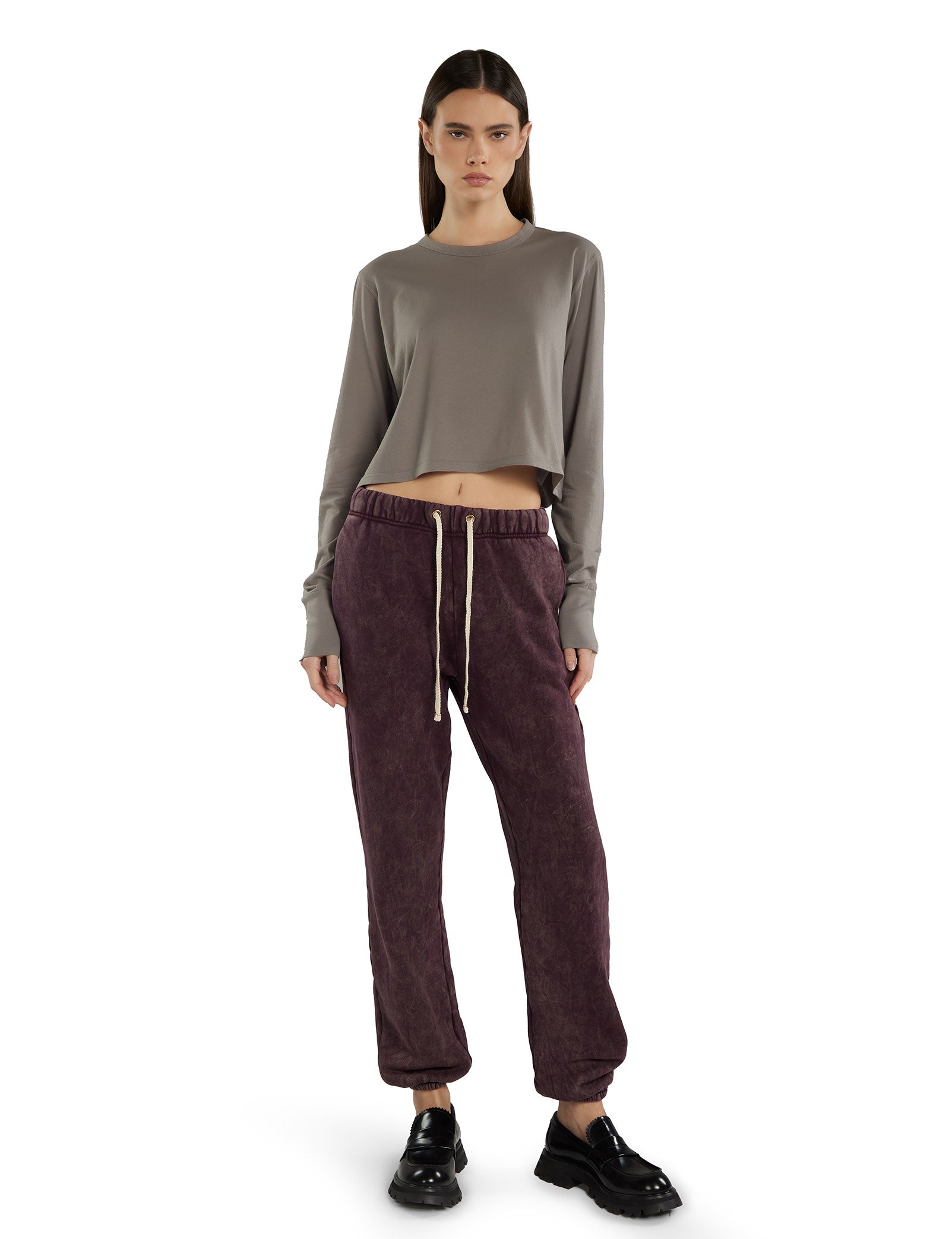 Mert Long Sleeve Crop Tee