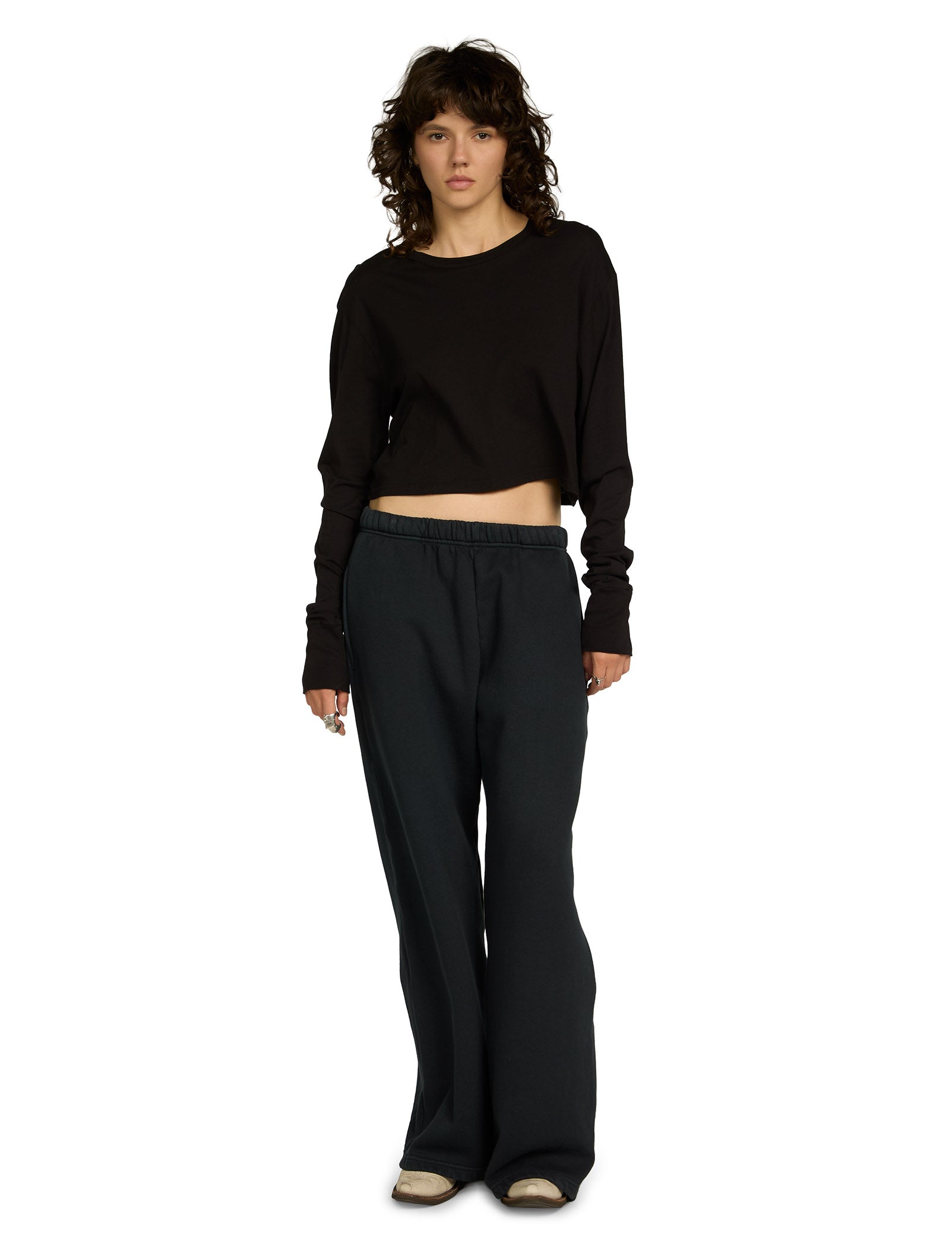 Mert Long Sleeve Crop Tee