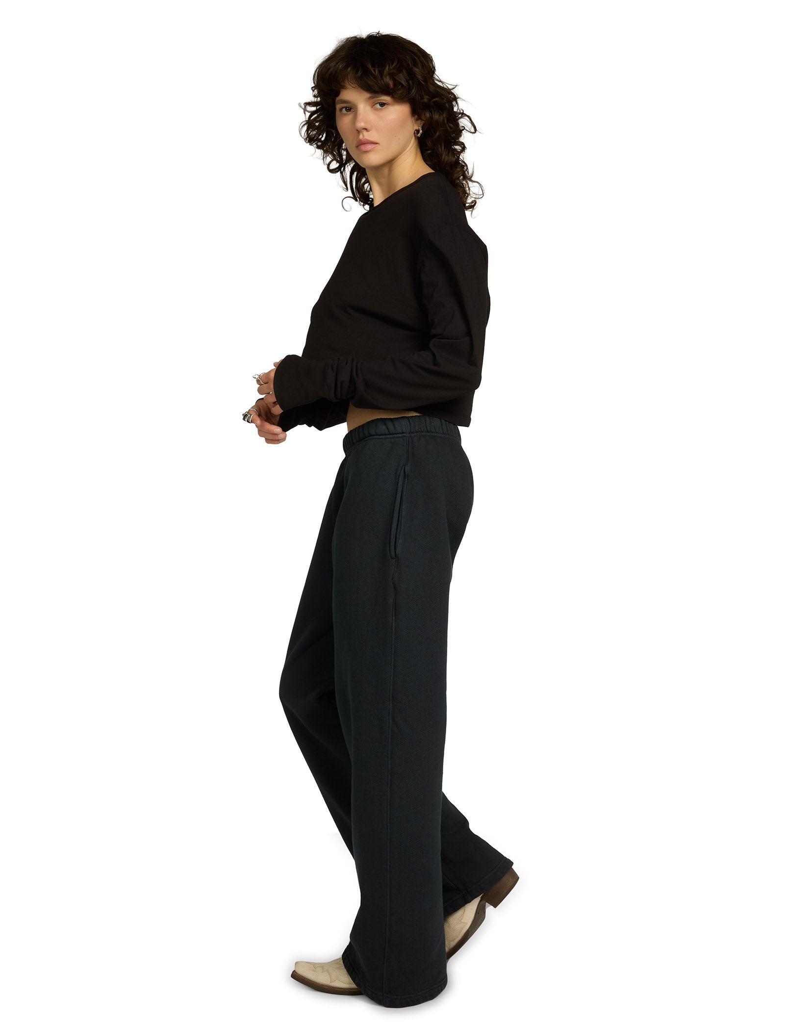 Mert Long Sleeve Crop Tee