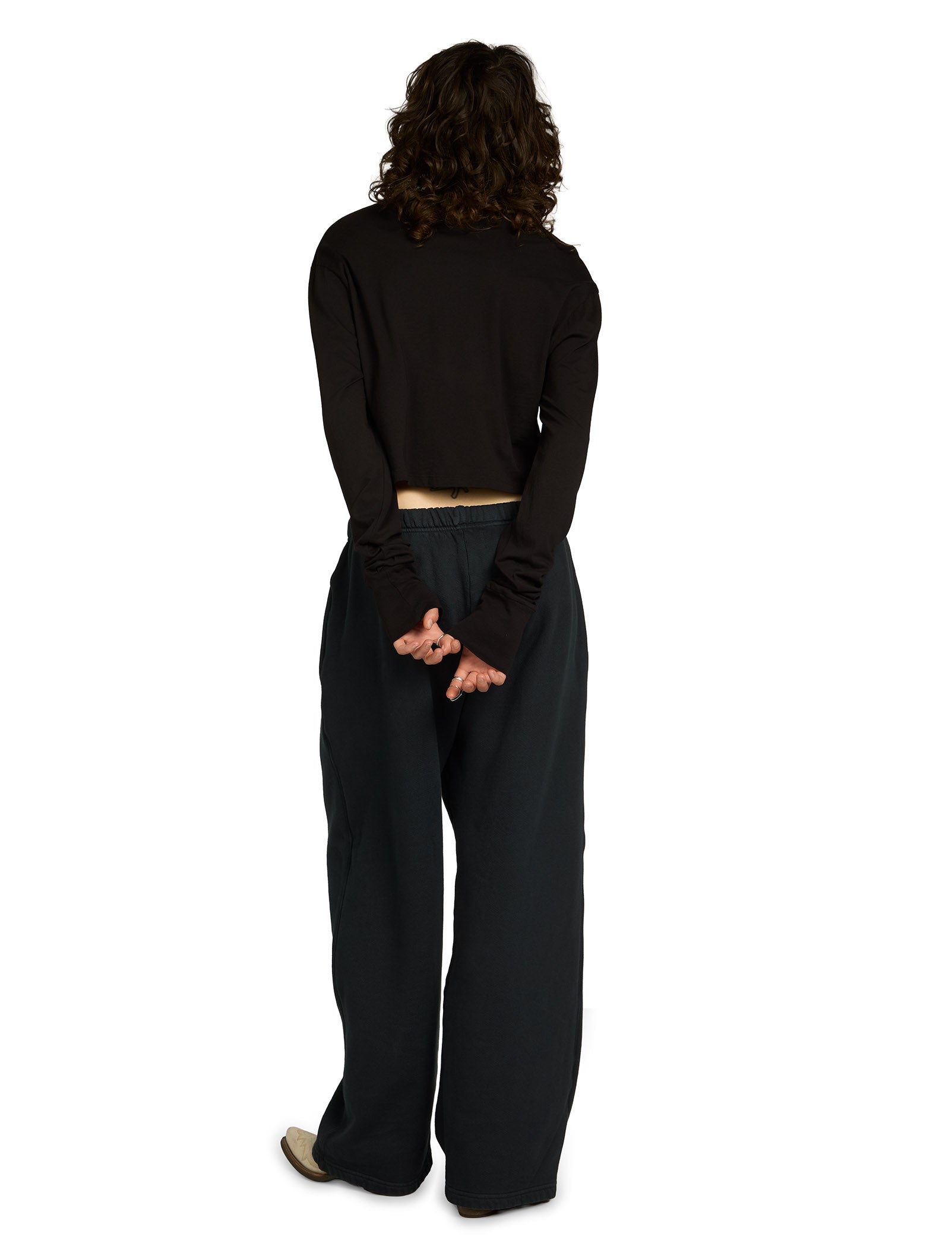 Mert Long Sleeve Crop Tee