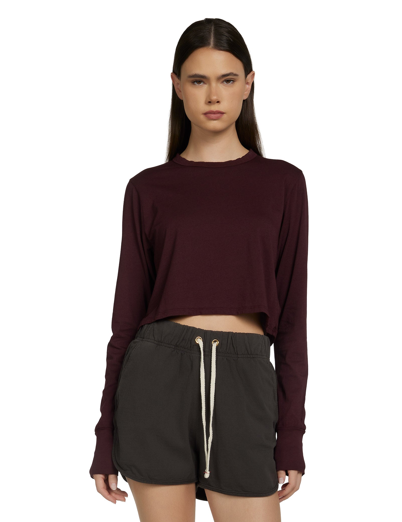 Mert Long Sleeve Crop Tee