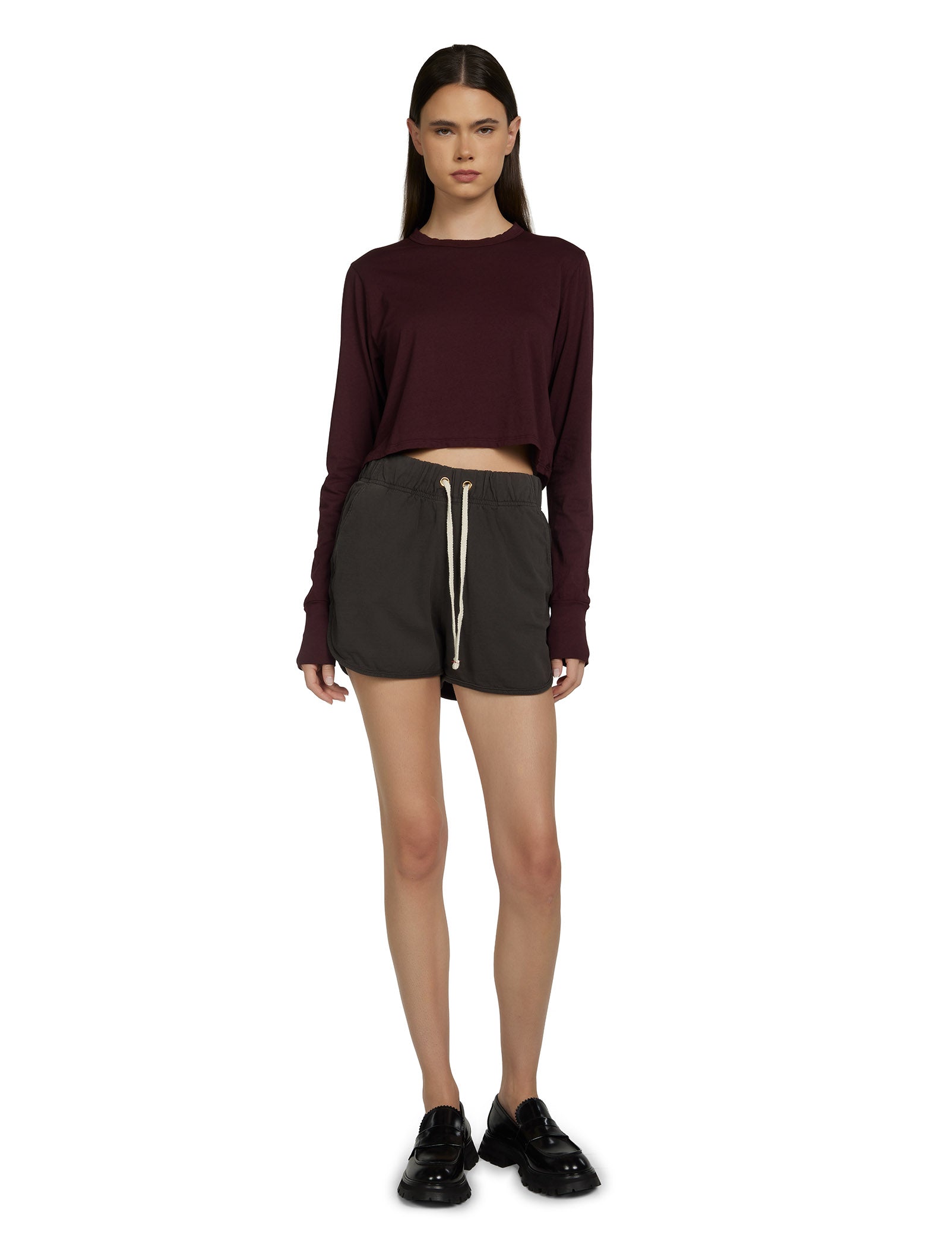 Mert Long Sleeve Crop Tee