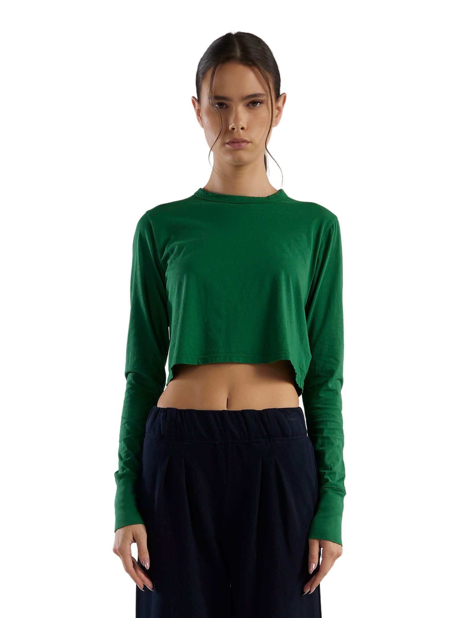 Mert Long Sleeve Crop Tee