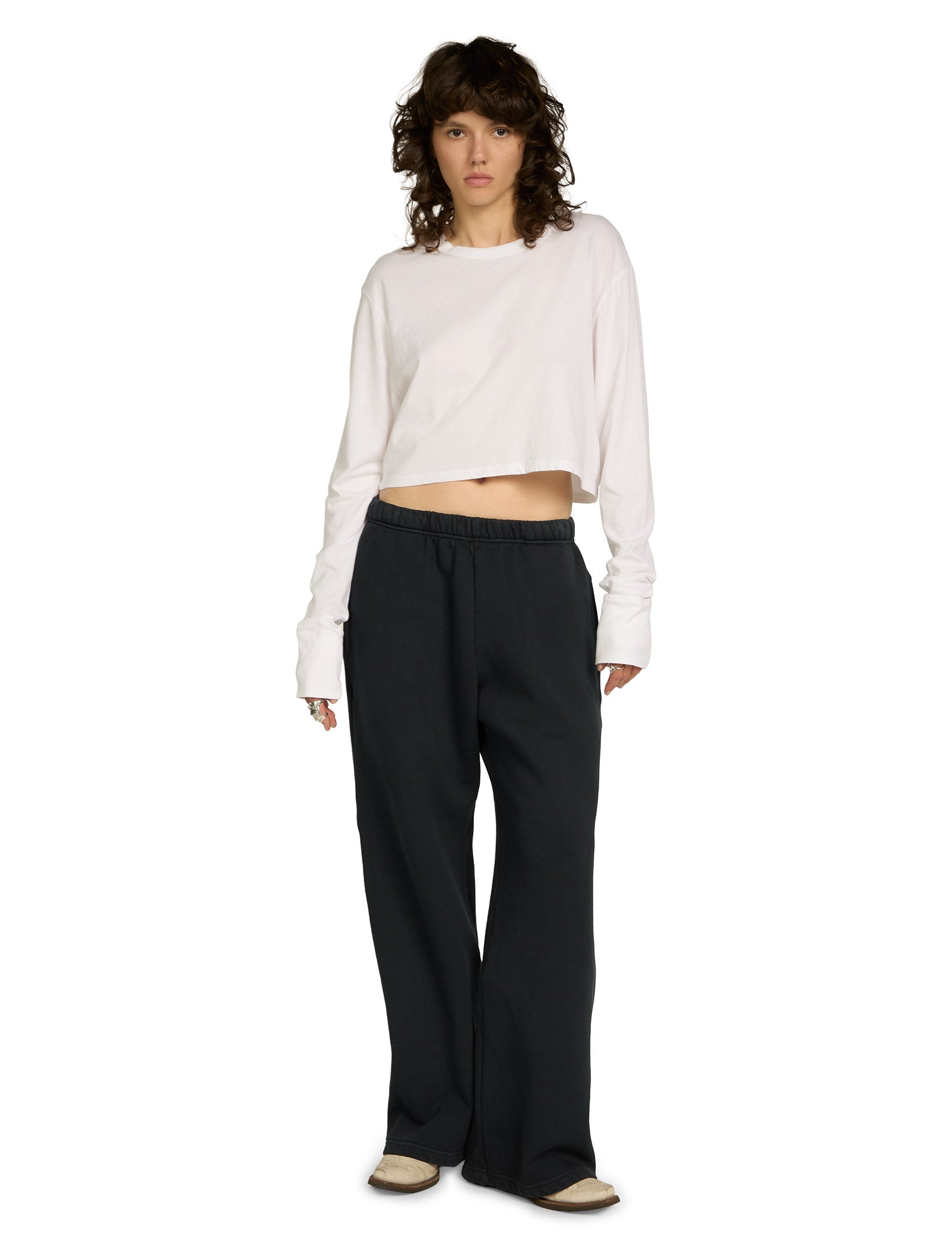 Mert Long Sleeve Crop Tee