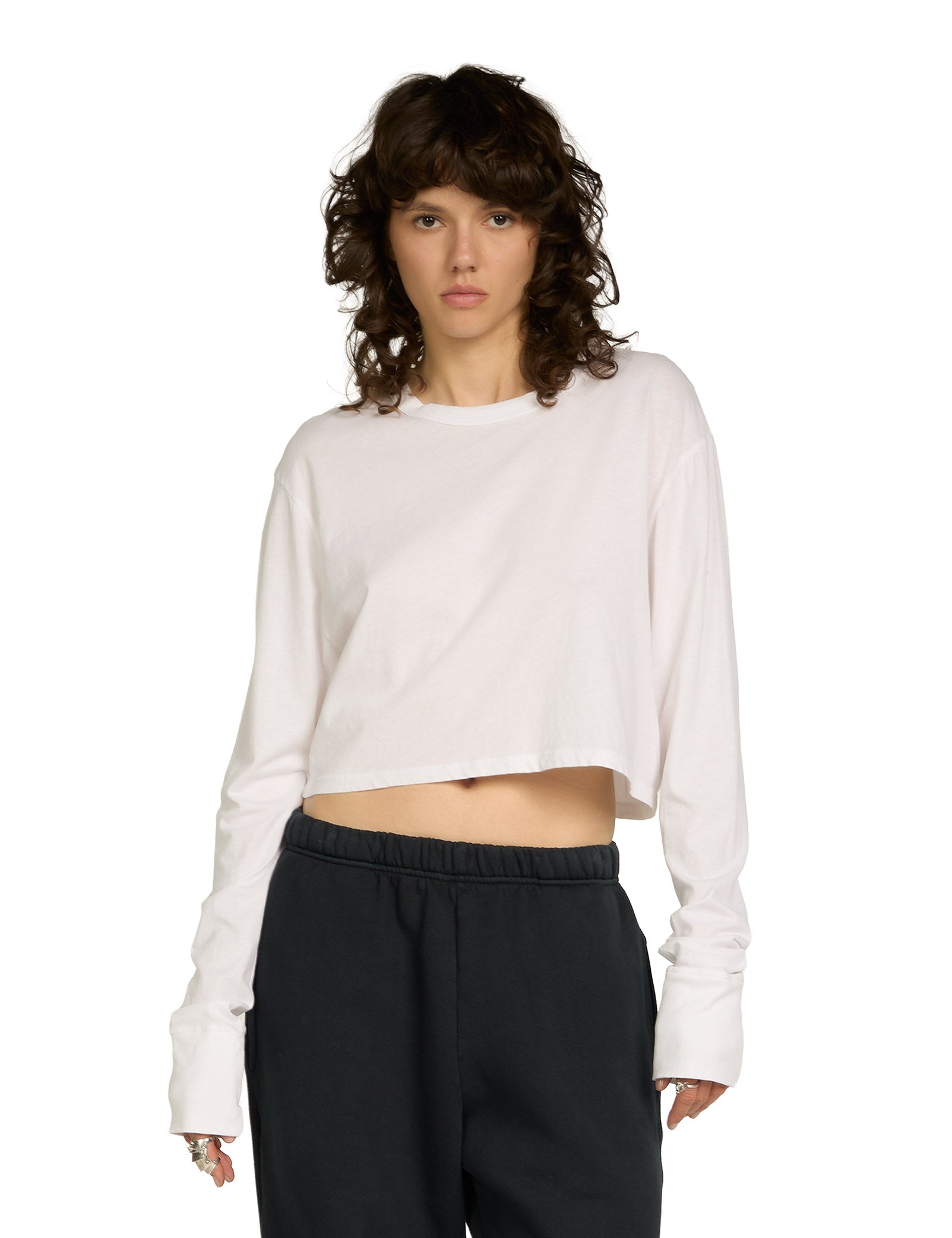 Mert Long Sleeve Crop Tee