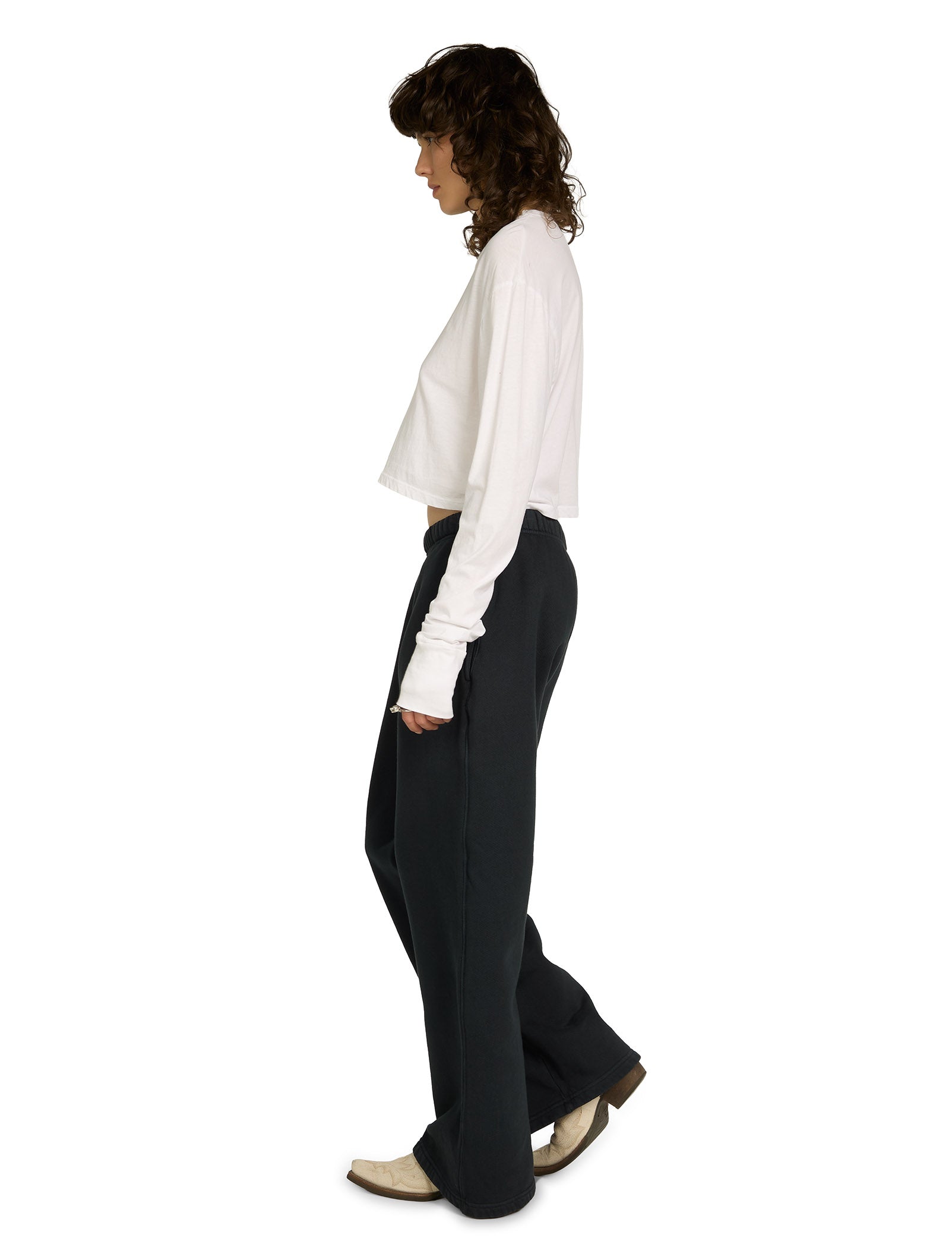 Mert Long Sleeve Crop Tee