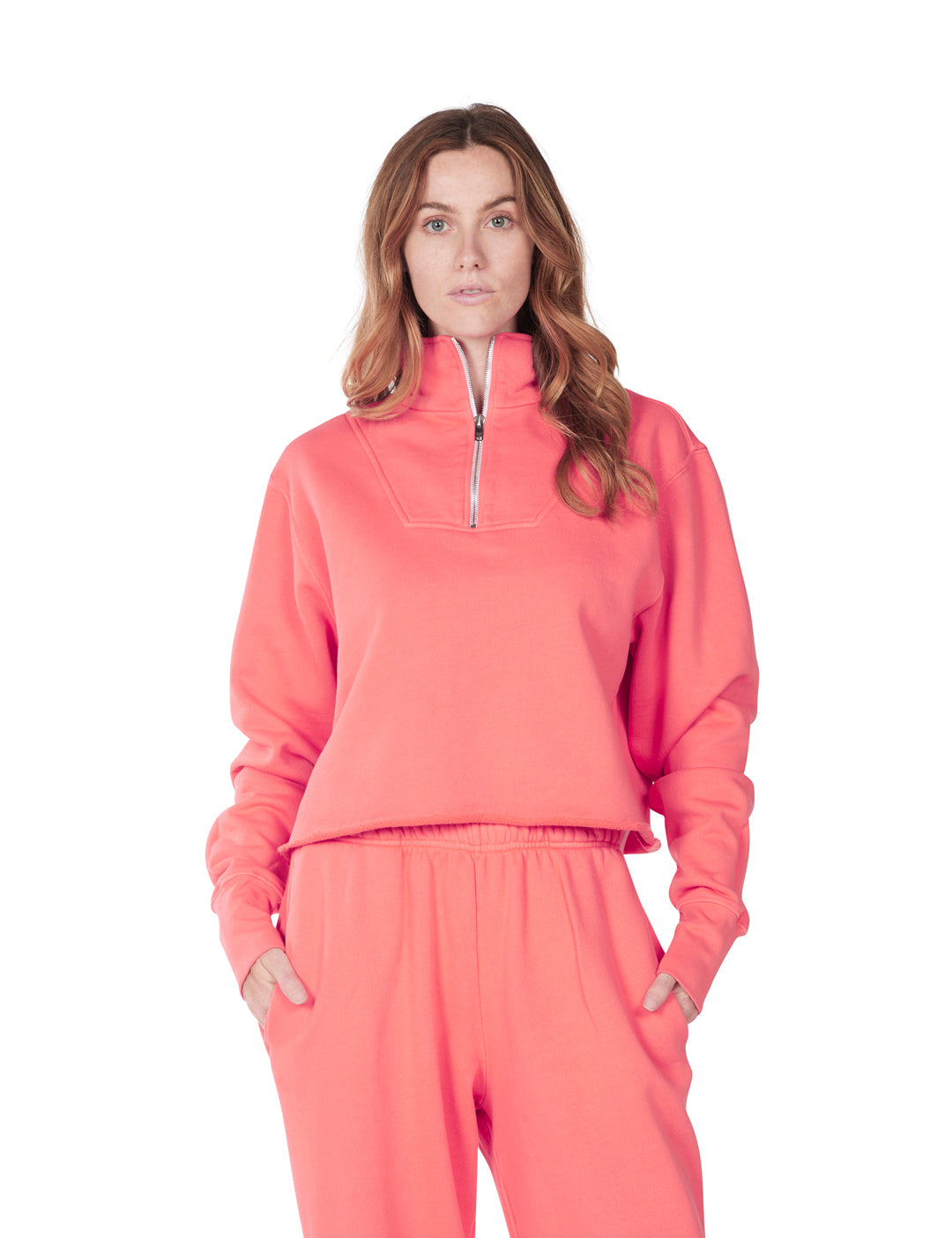 Haley Crop Half Zip Pullover