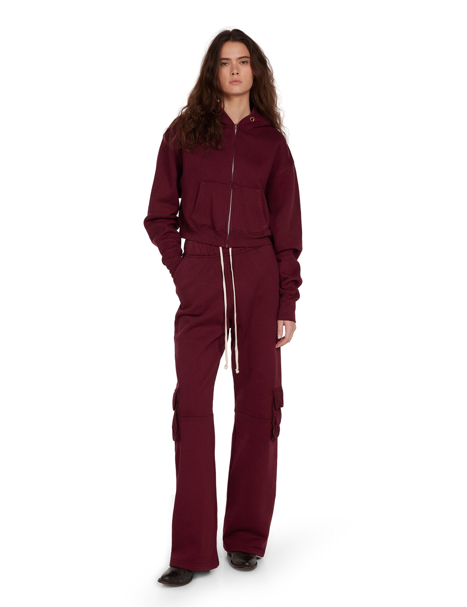 Zendaya Crop Zip Hoodie