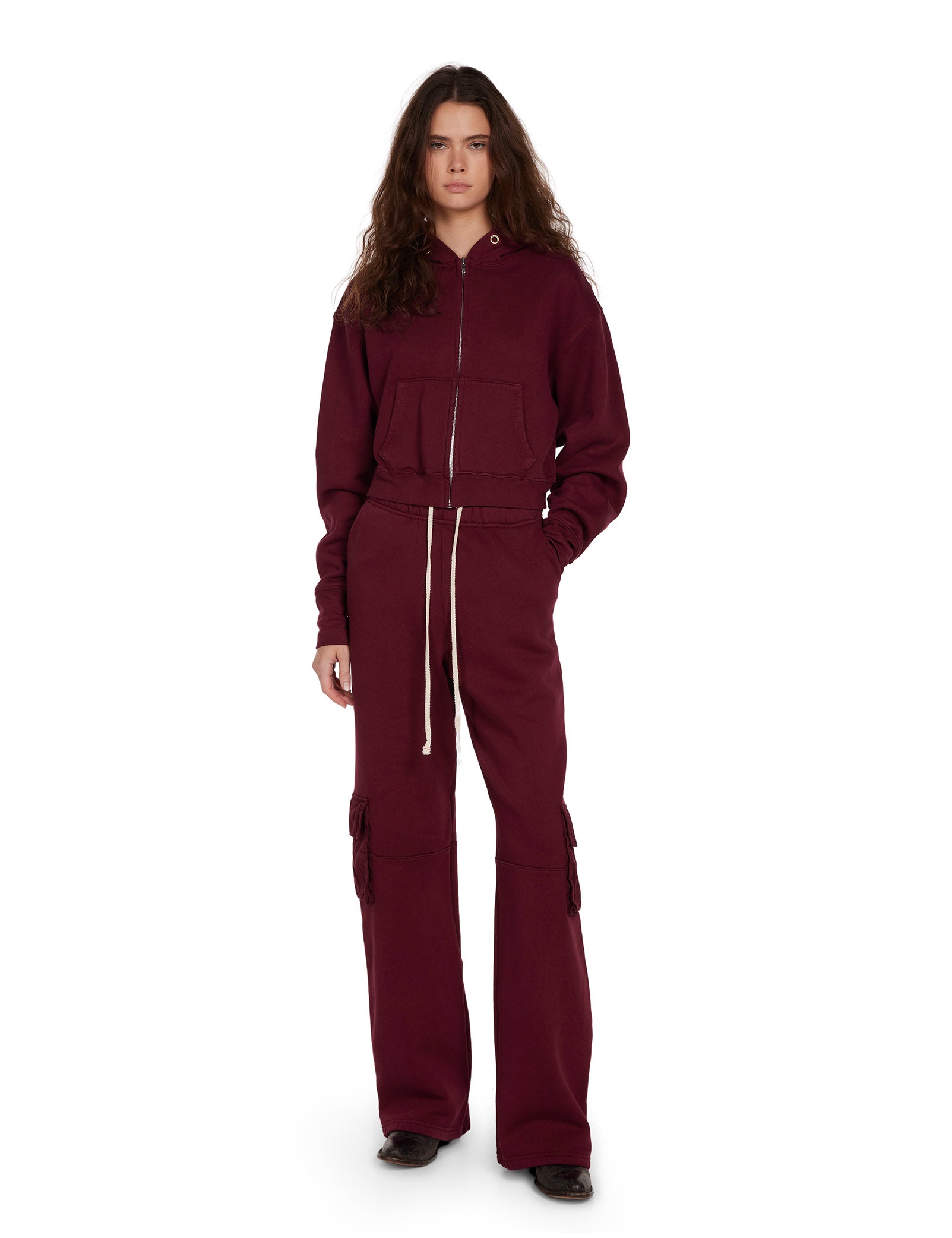 Zendaya Crop Zip Hoodie