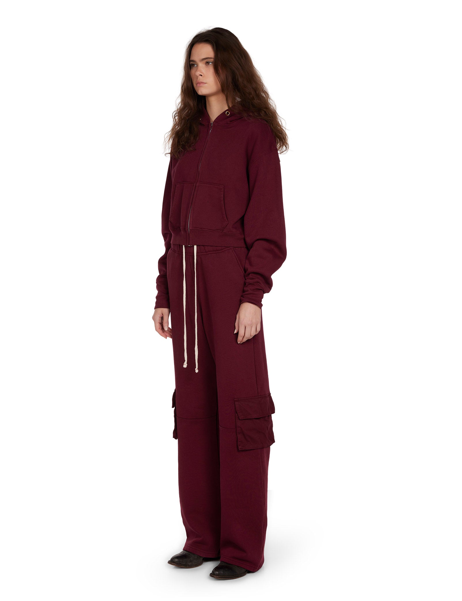 Zendaya Crop Zip Hoodie