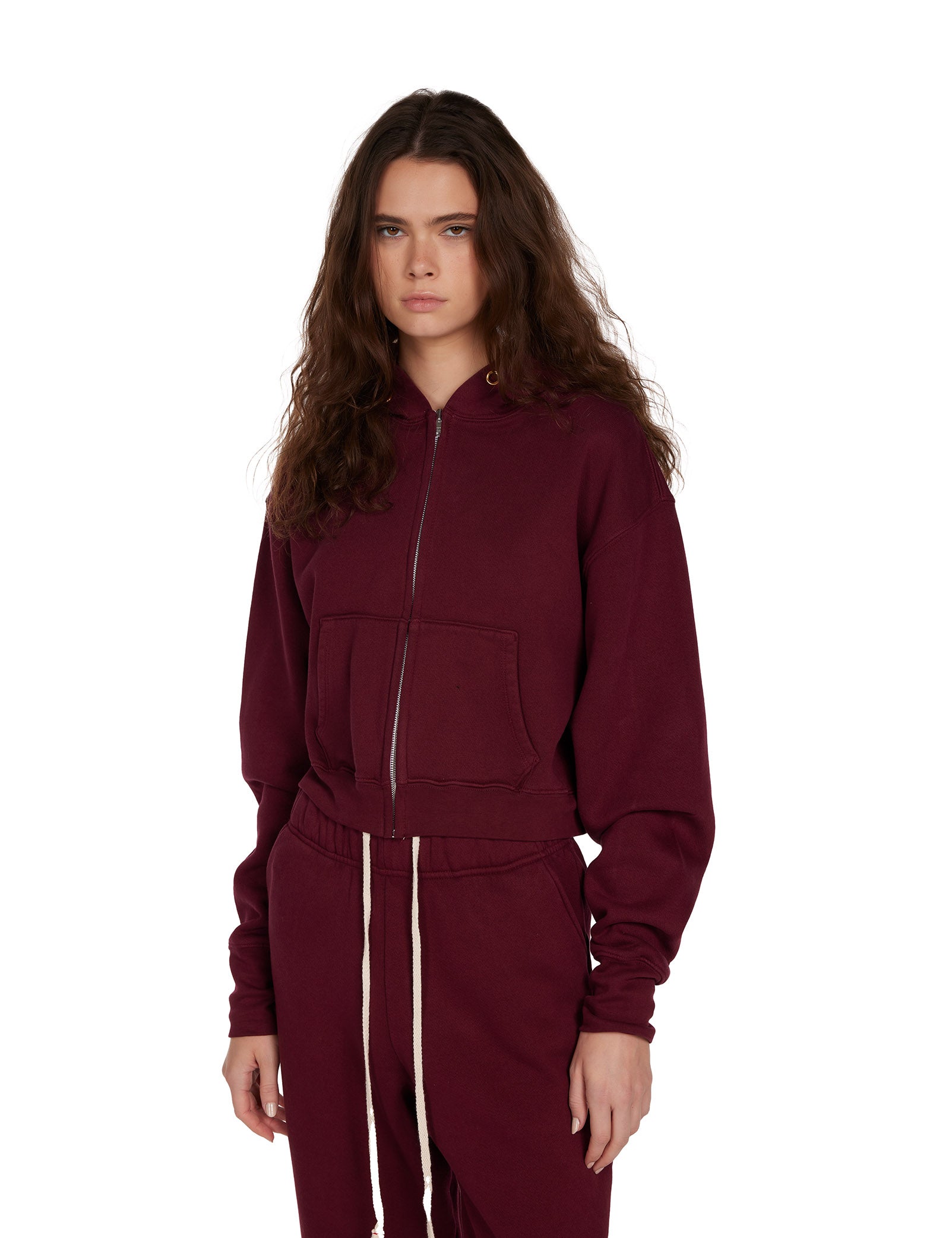 Zendaya Crop Zip Hoodie