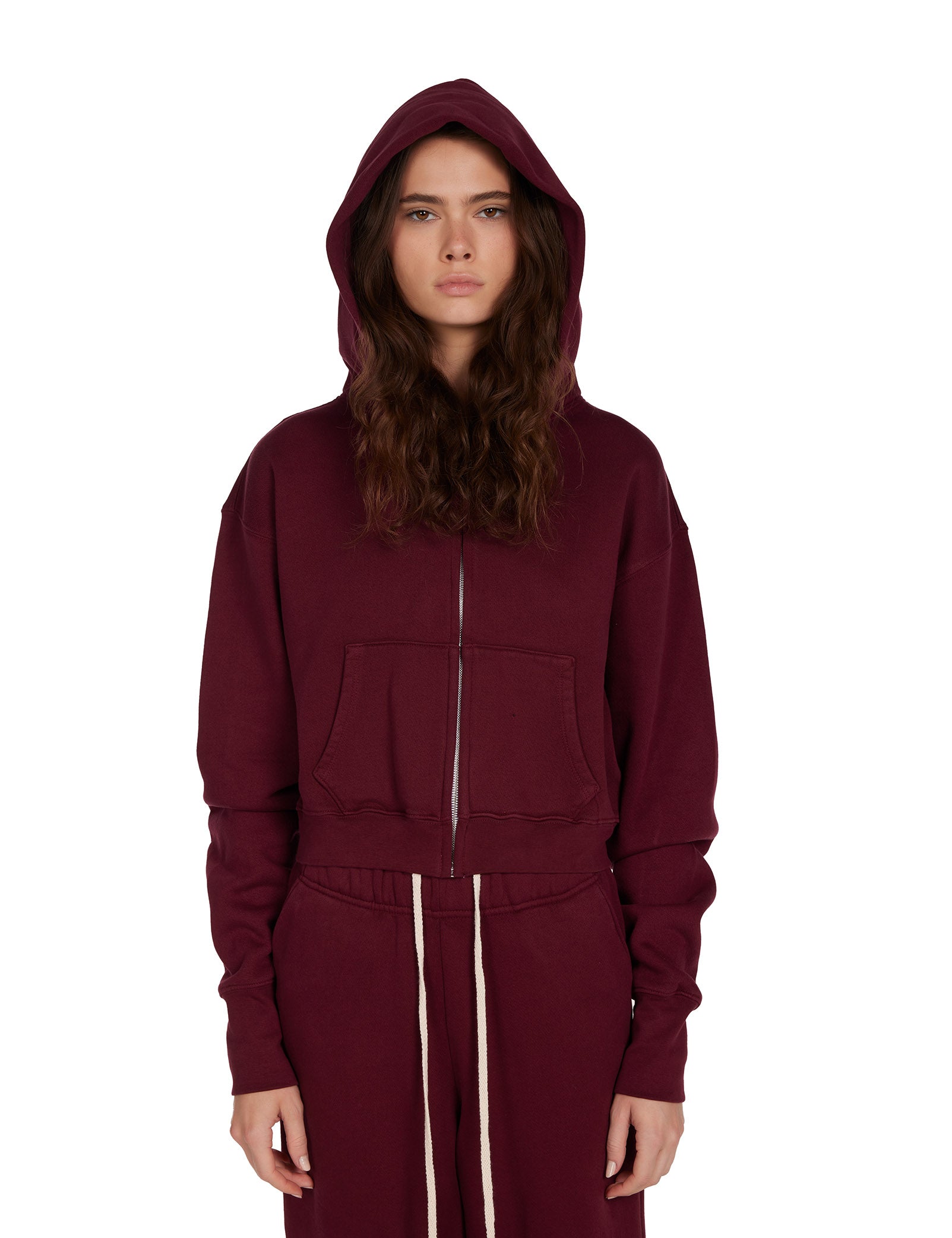Zendaya Crop Zip Hoodie