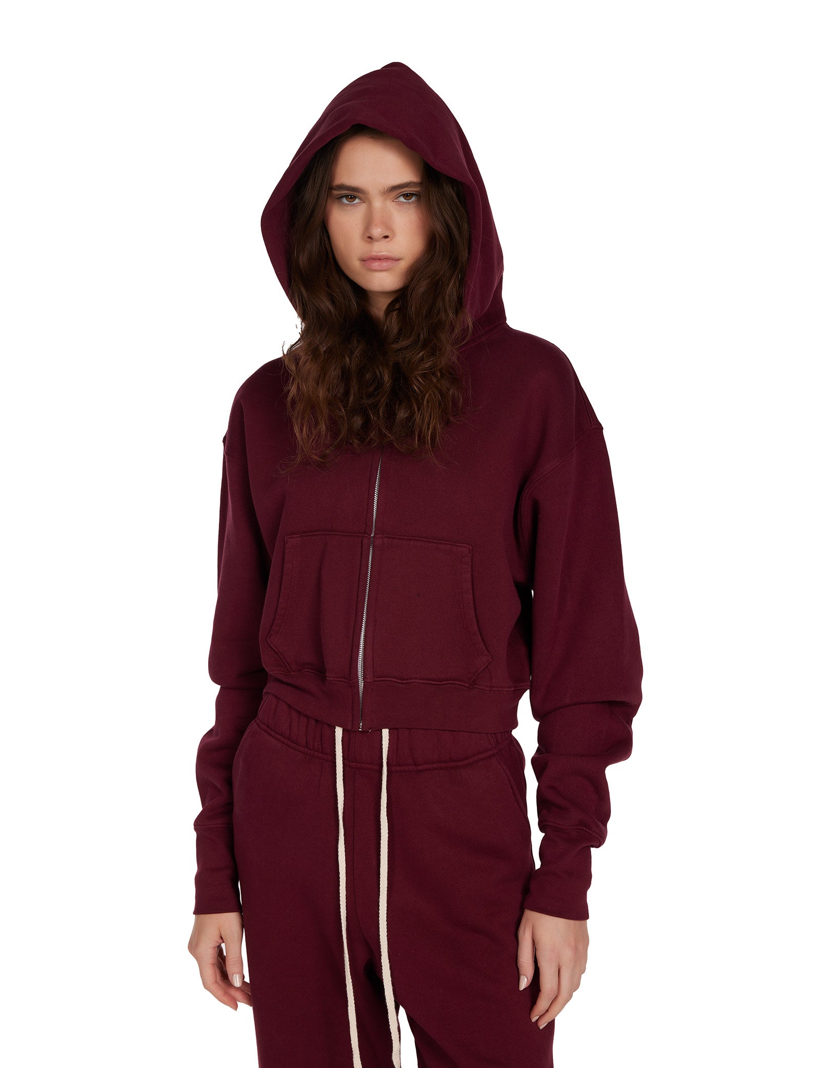 Zendaya Crop Zip Hoodie