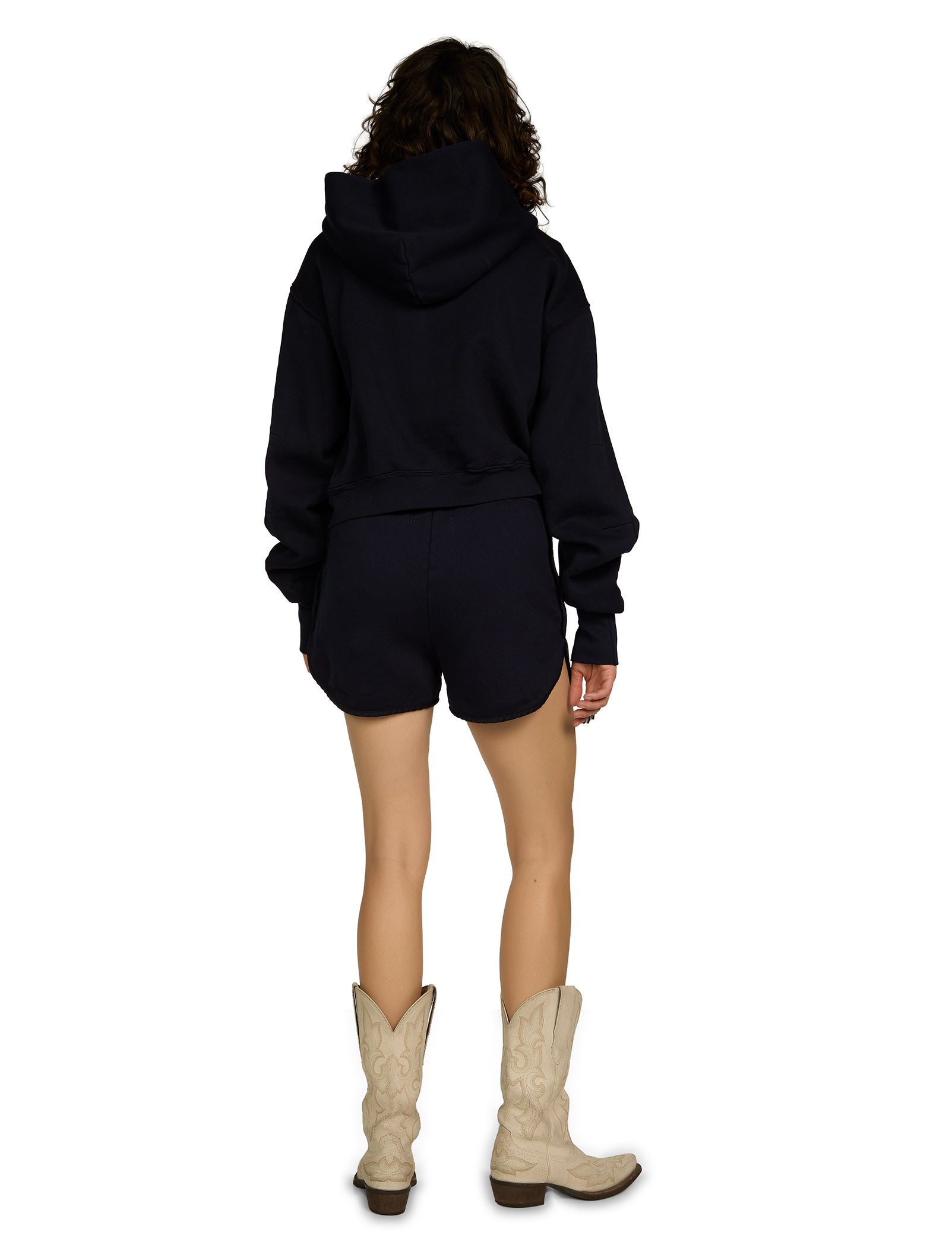 Zendaya Crop Zip Hoodie