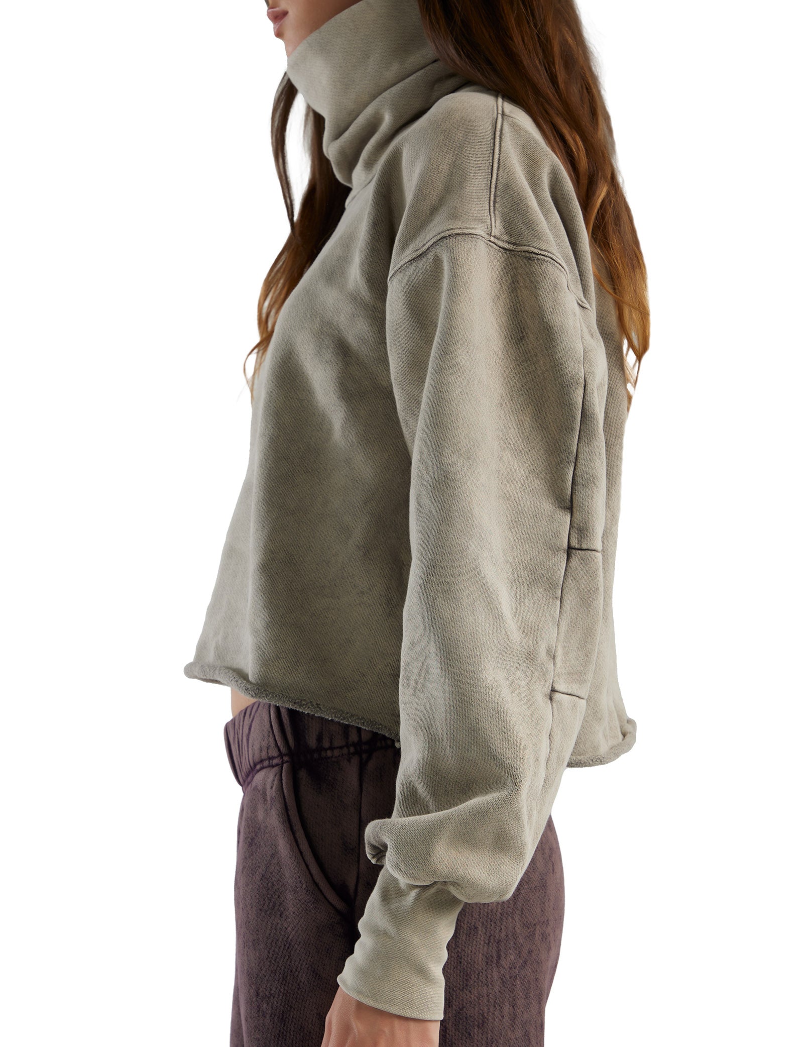 Corey Crop Cowl Neck