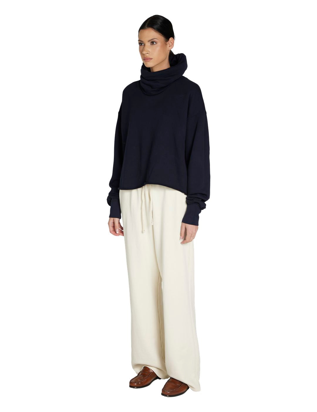 Corey Crop Cowl Neck