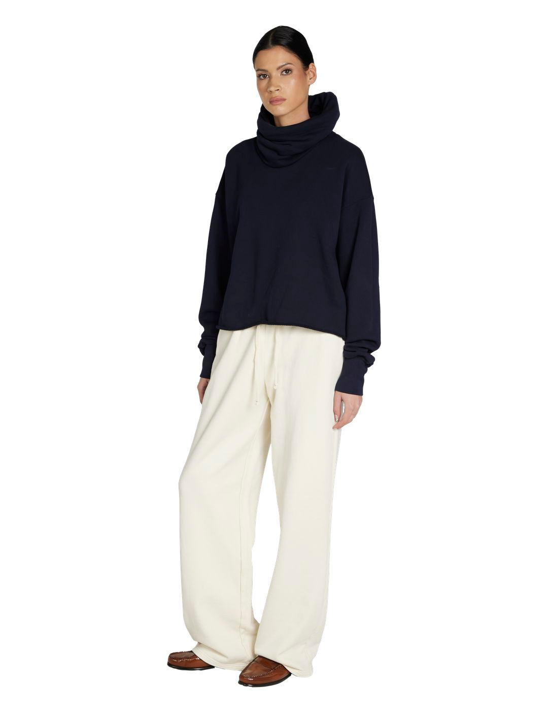Corey Crop Cowl Neck