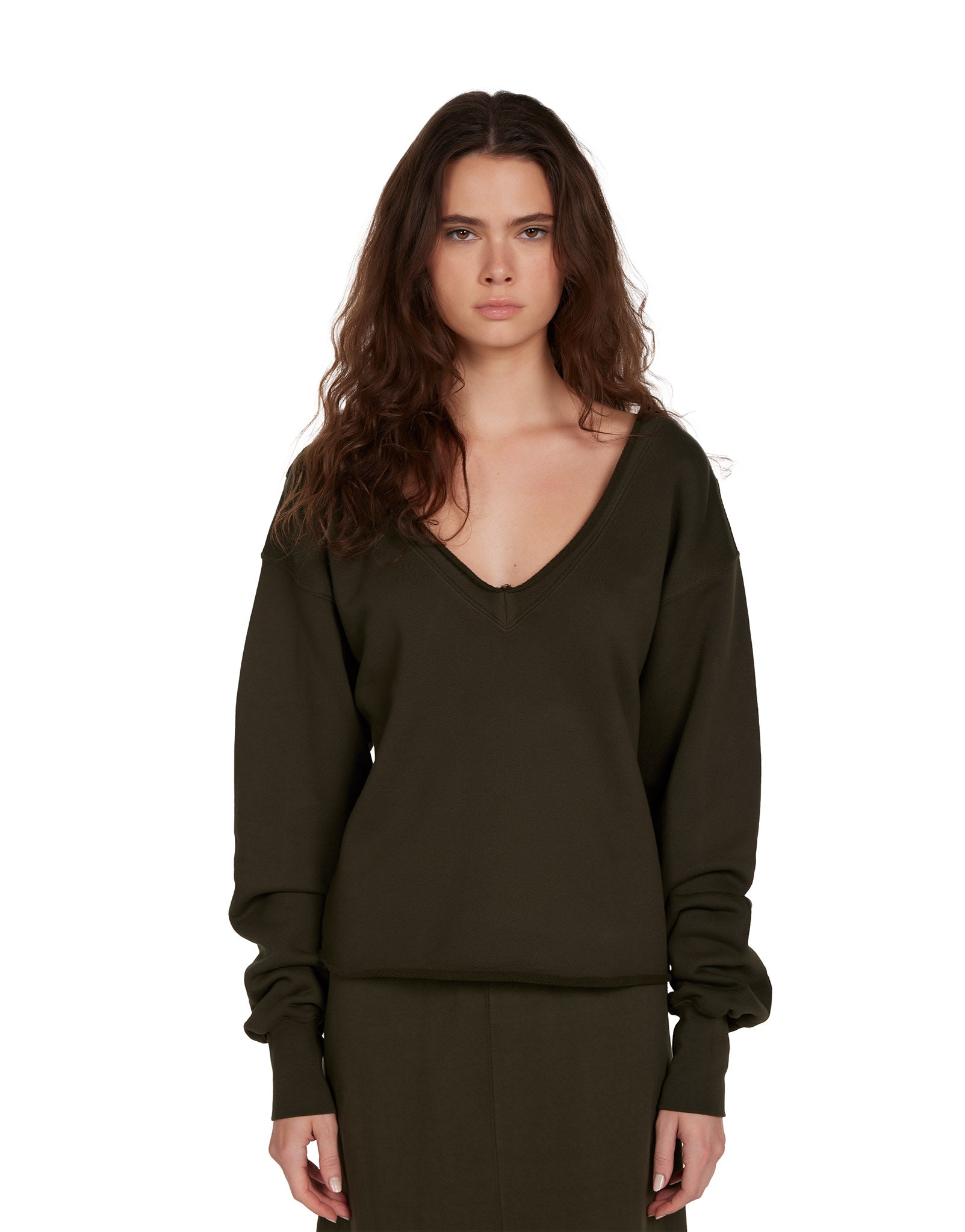 Veronica Double V Roll Neck