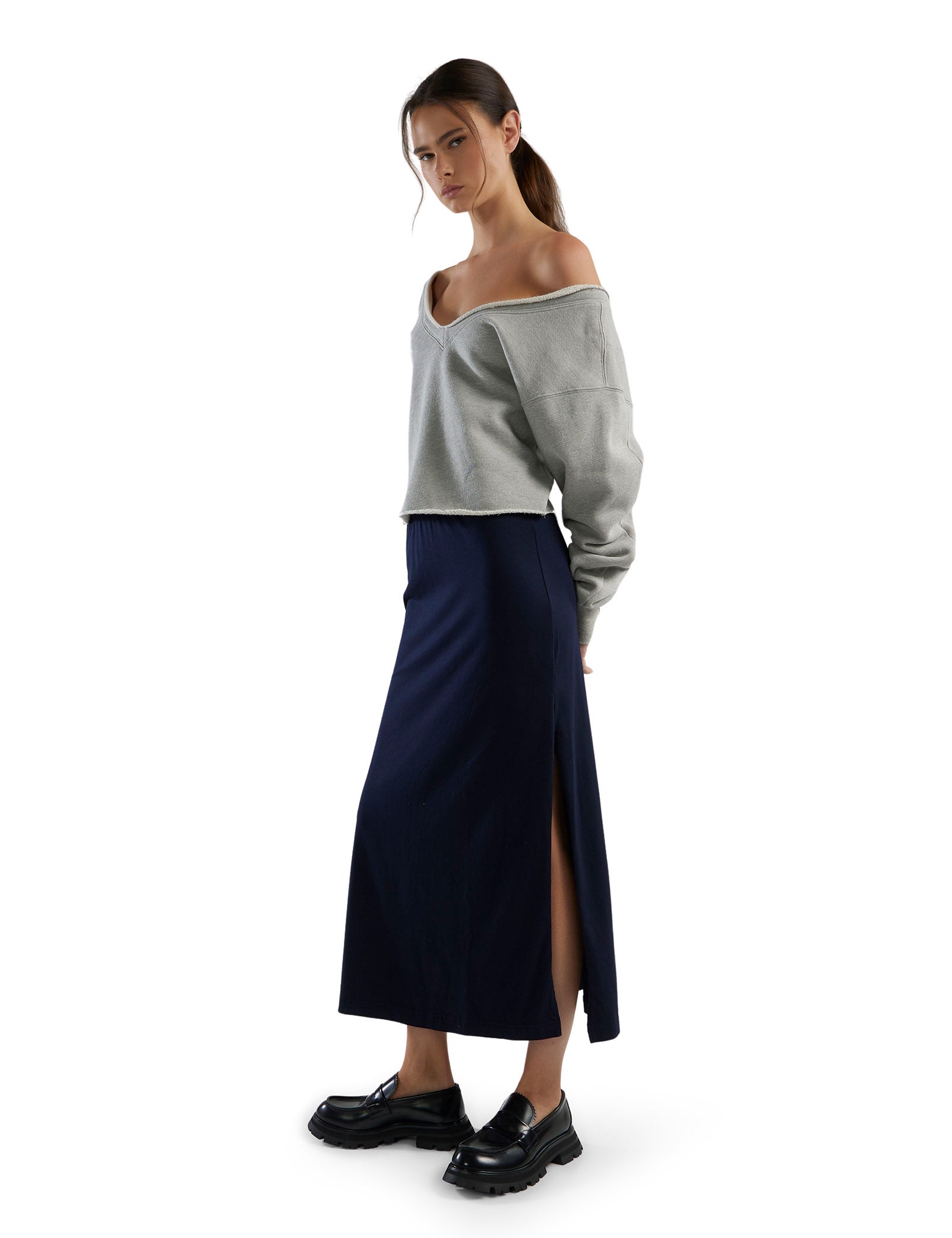 Veronica Double V Roll Neck