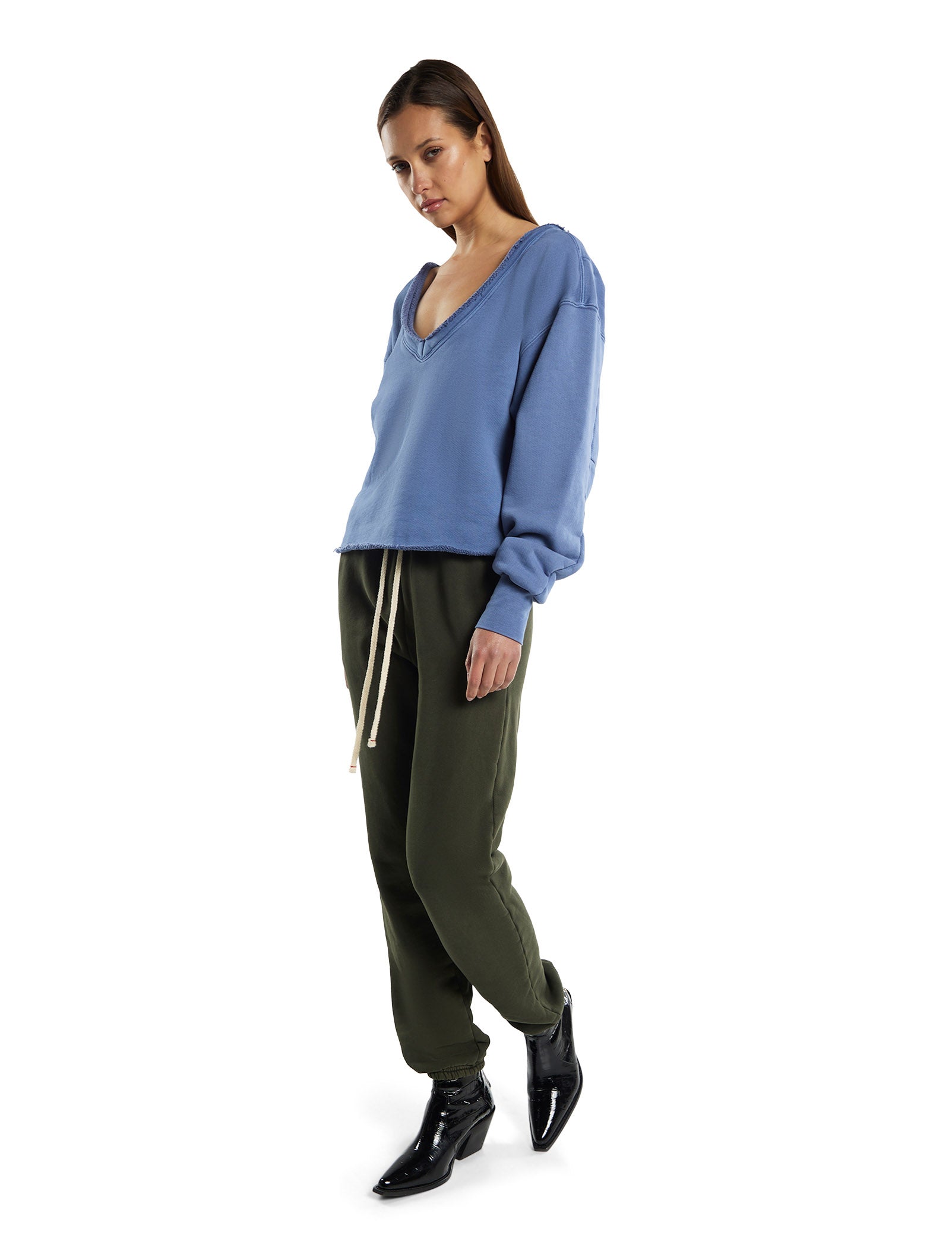 Veronica Double V Roll Neck