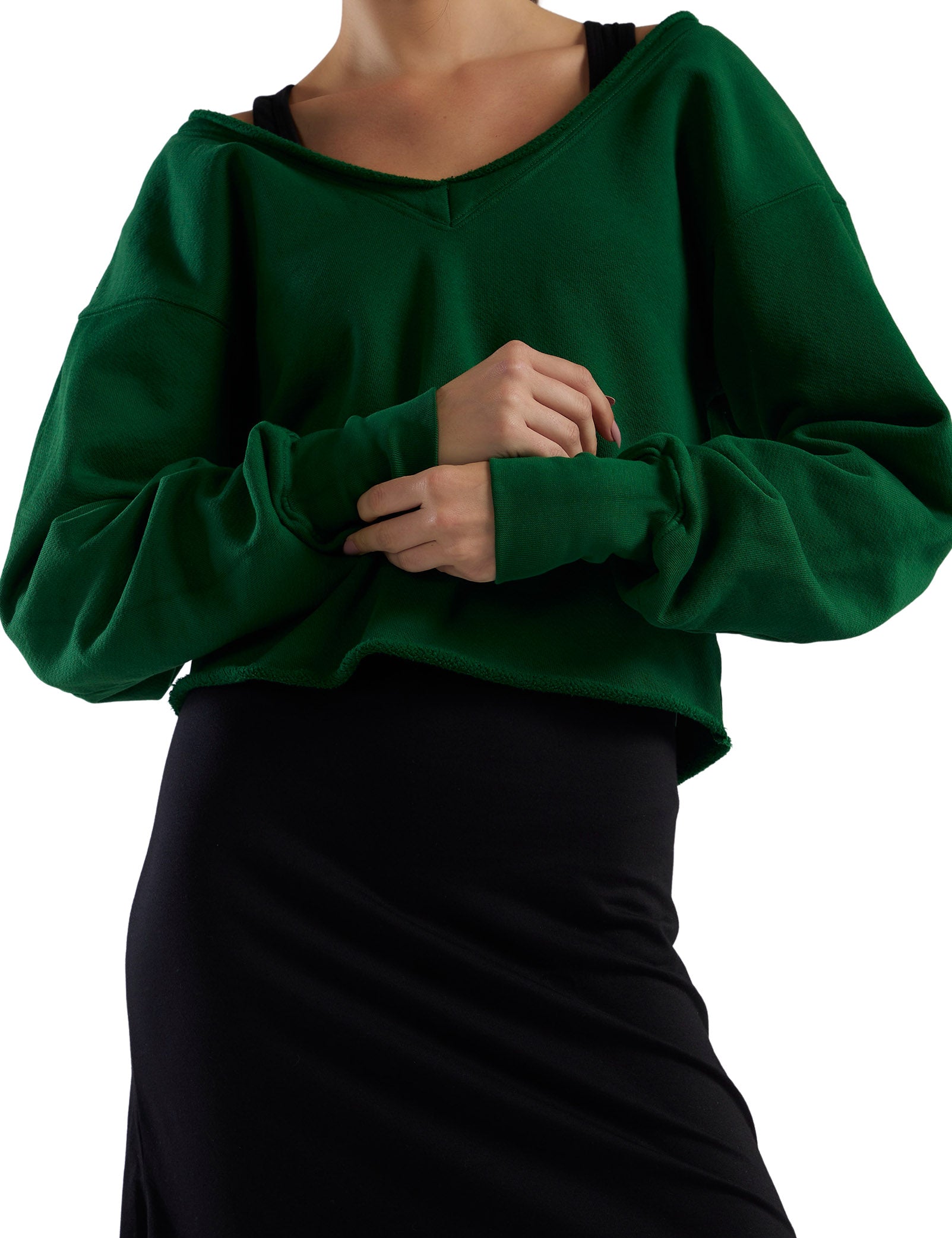 Veronica Double V Roll Neck