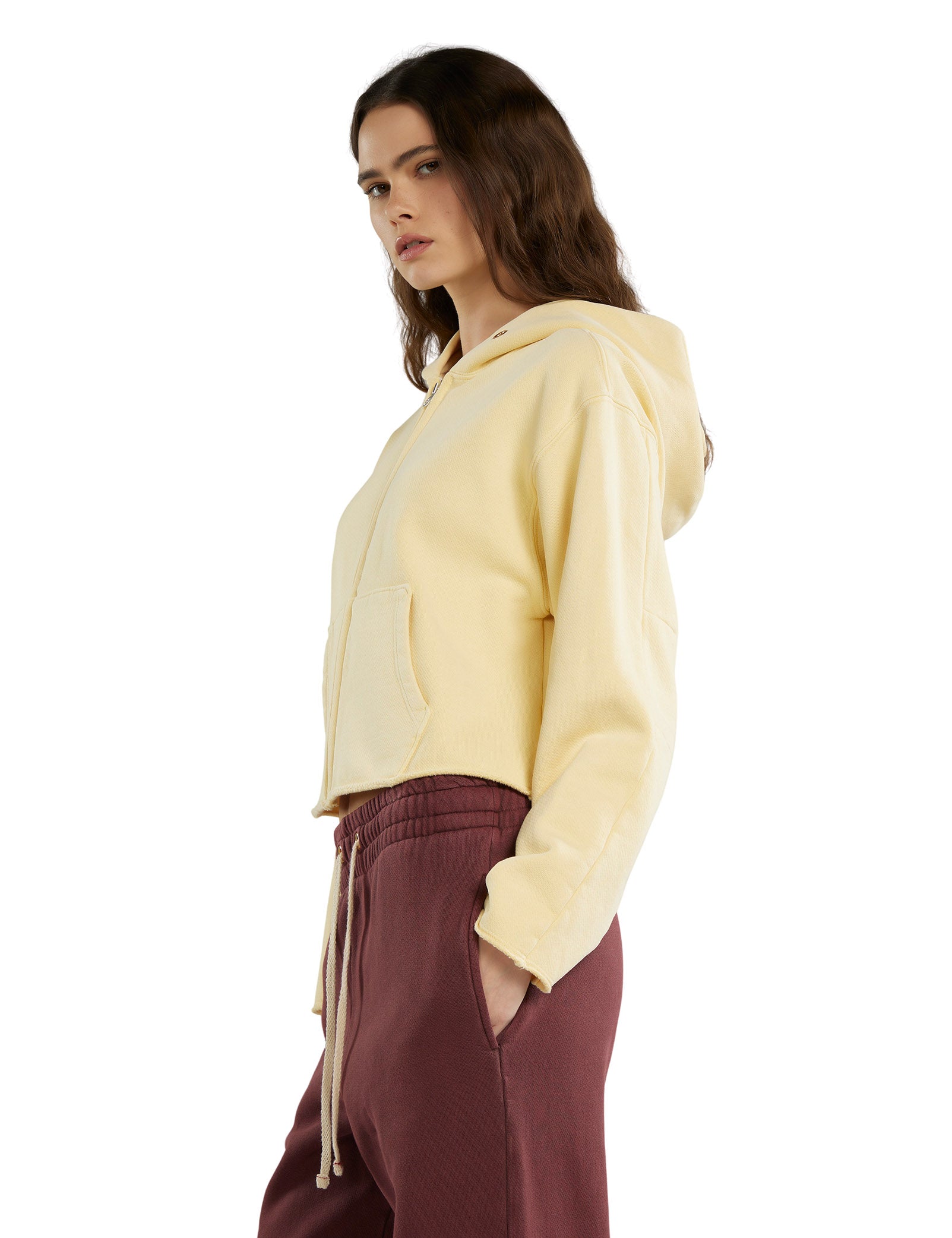 Rosa Raw Zip Hoodie
