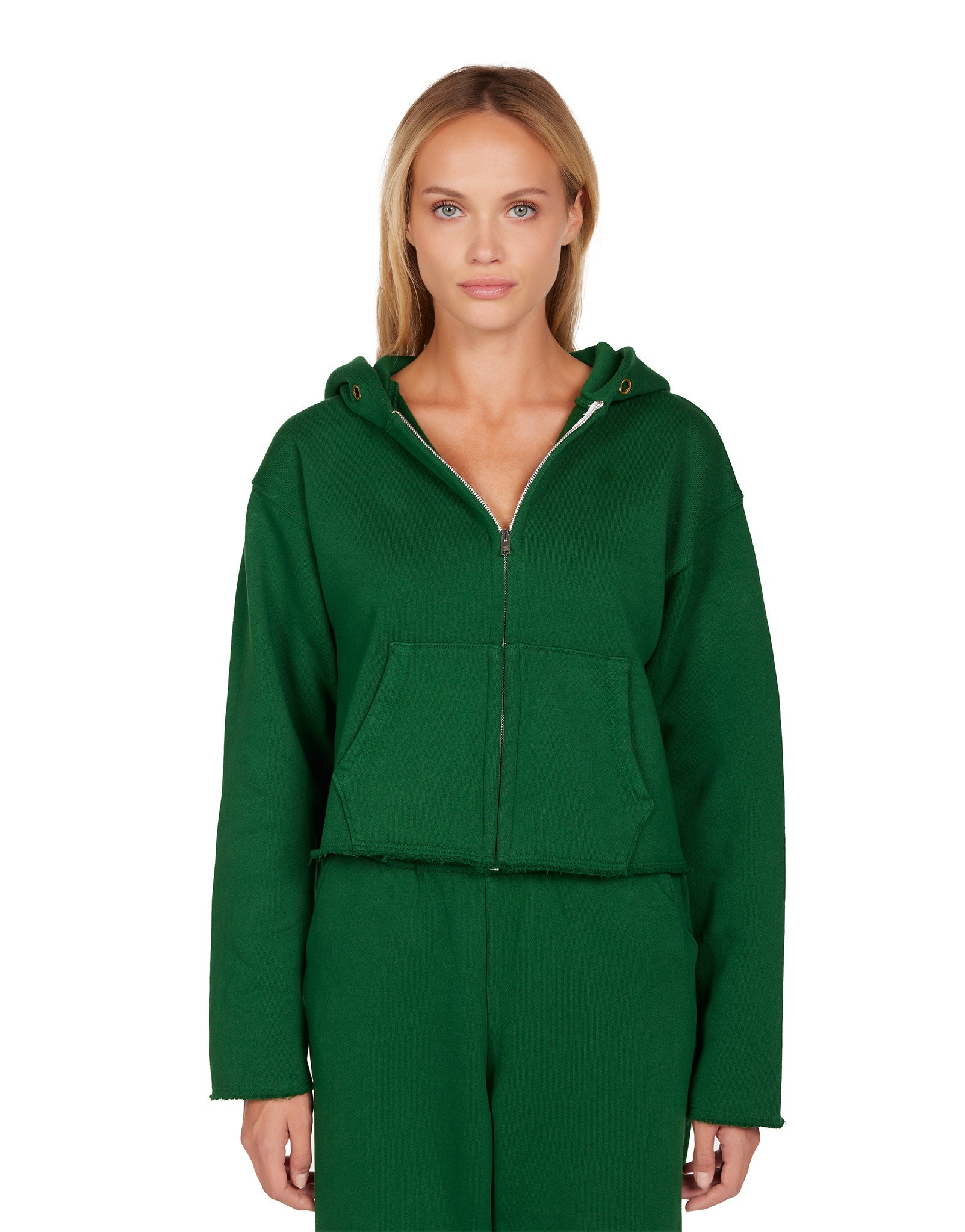 Rosa Raw Zip Hoodie