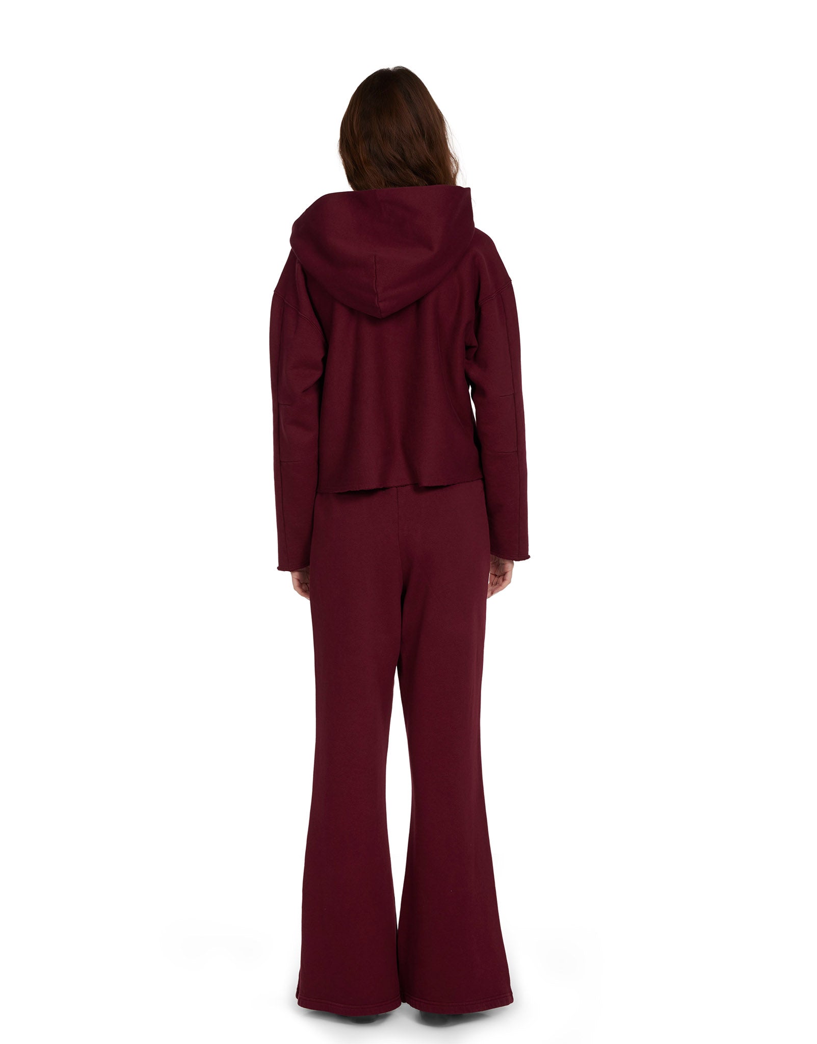 Rachel Raw Crop Hoodie