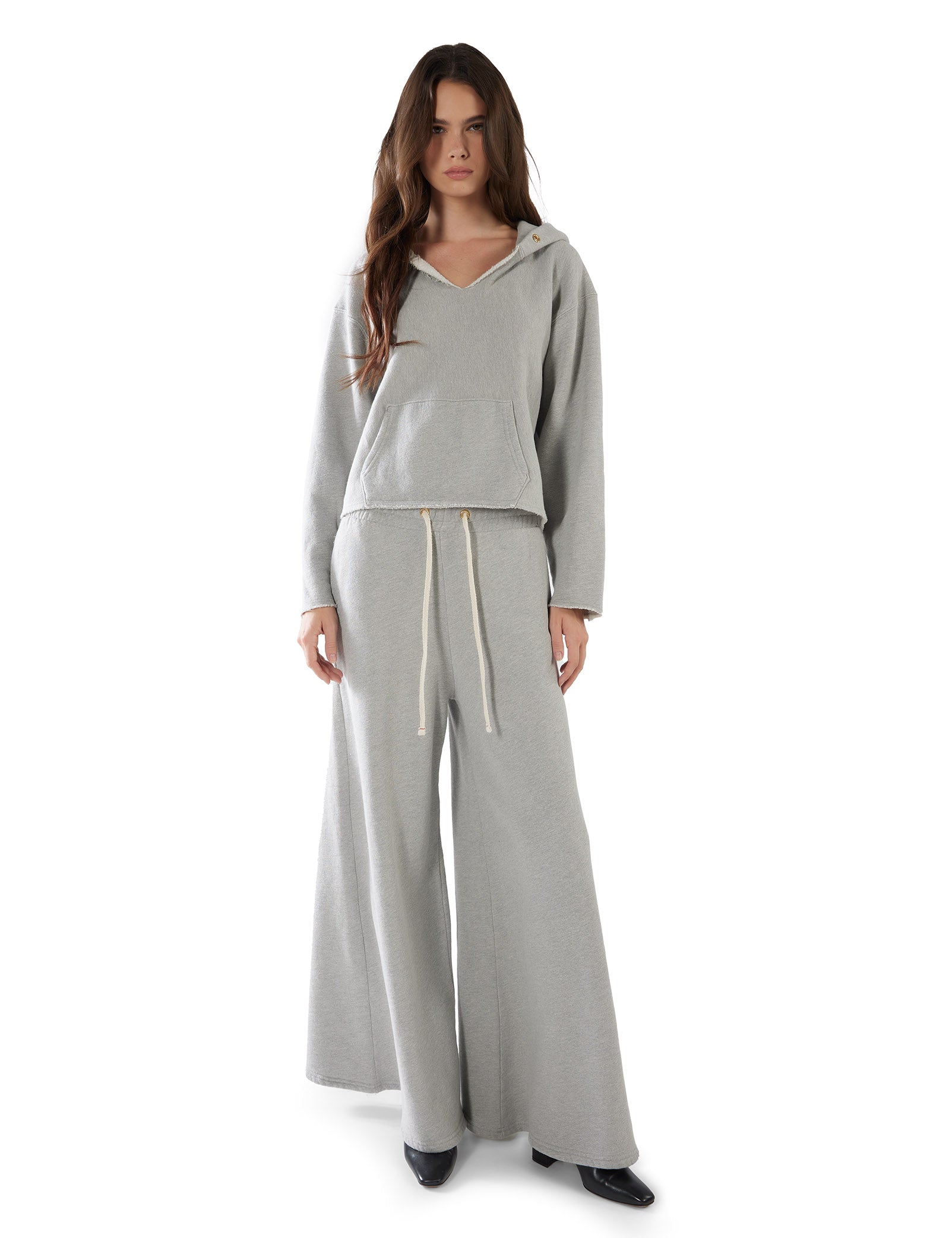 Rachel Raw Crop Hoodie