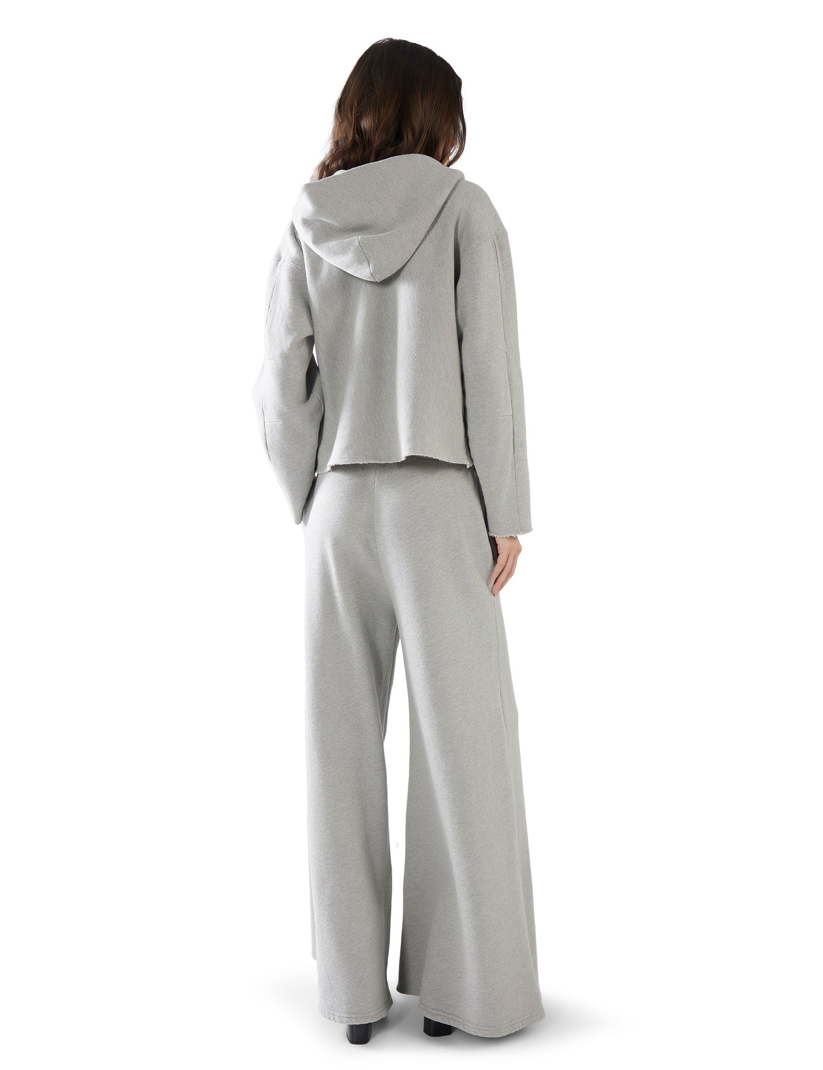 Rachel Raw Crop Hoodie